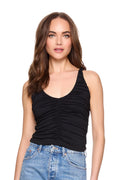 Susana Monaco Gathered Scoop Tank