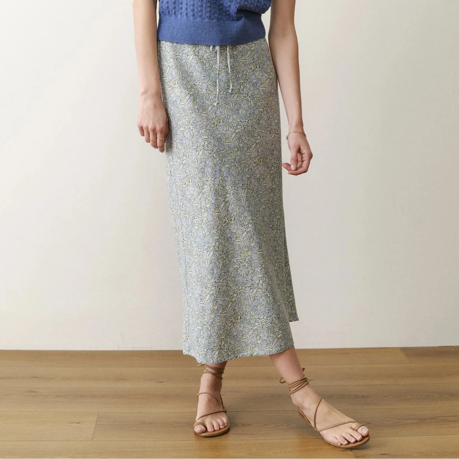 Marine Layer Avery Hemp Midi Skirt