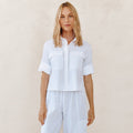 Bella Dahl Long Sleeve Crop Utility Shirt