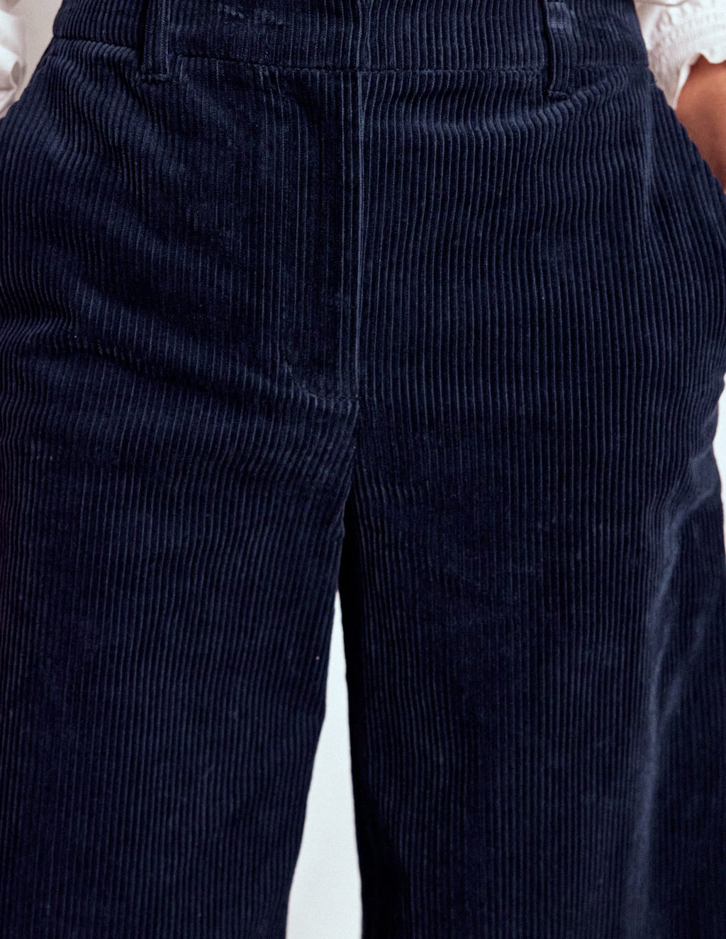Belgravia Chunky Cord Pants-Navy