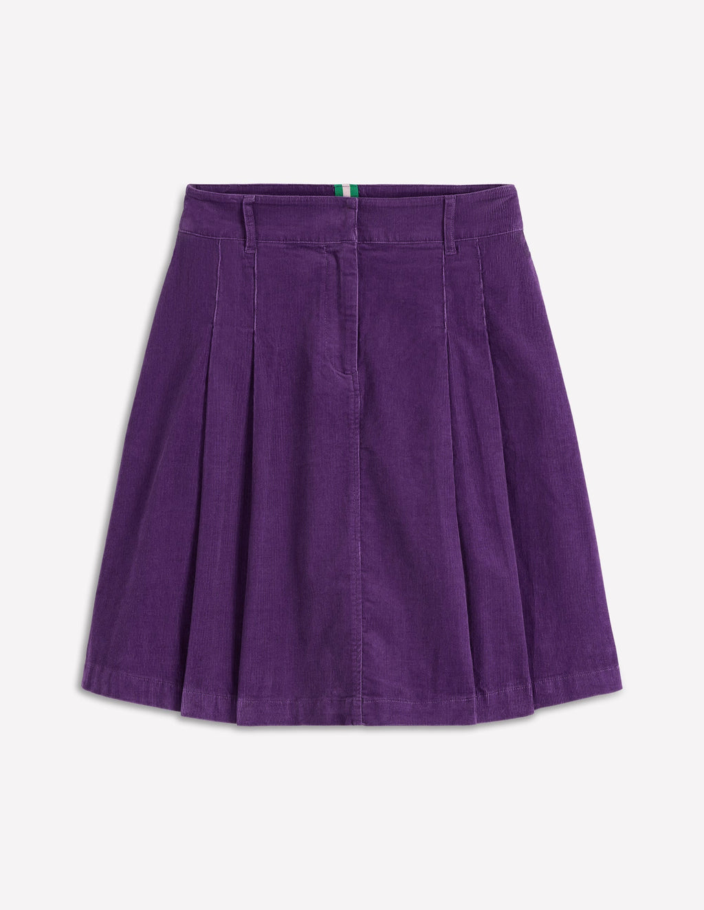 Pleated Cord Skirt-Mystic Purple