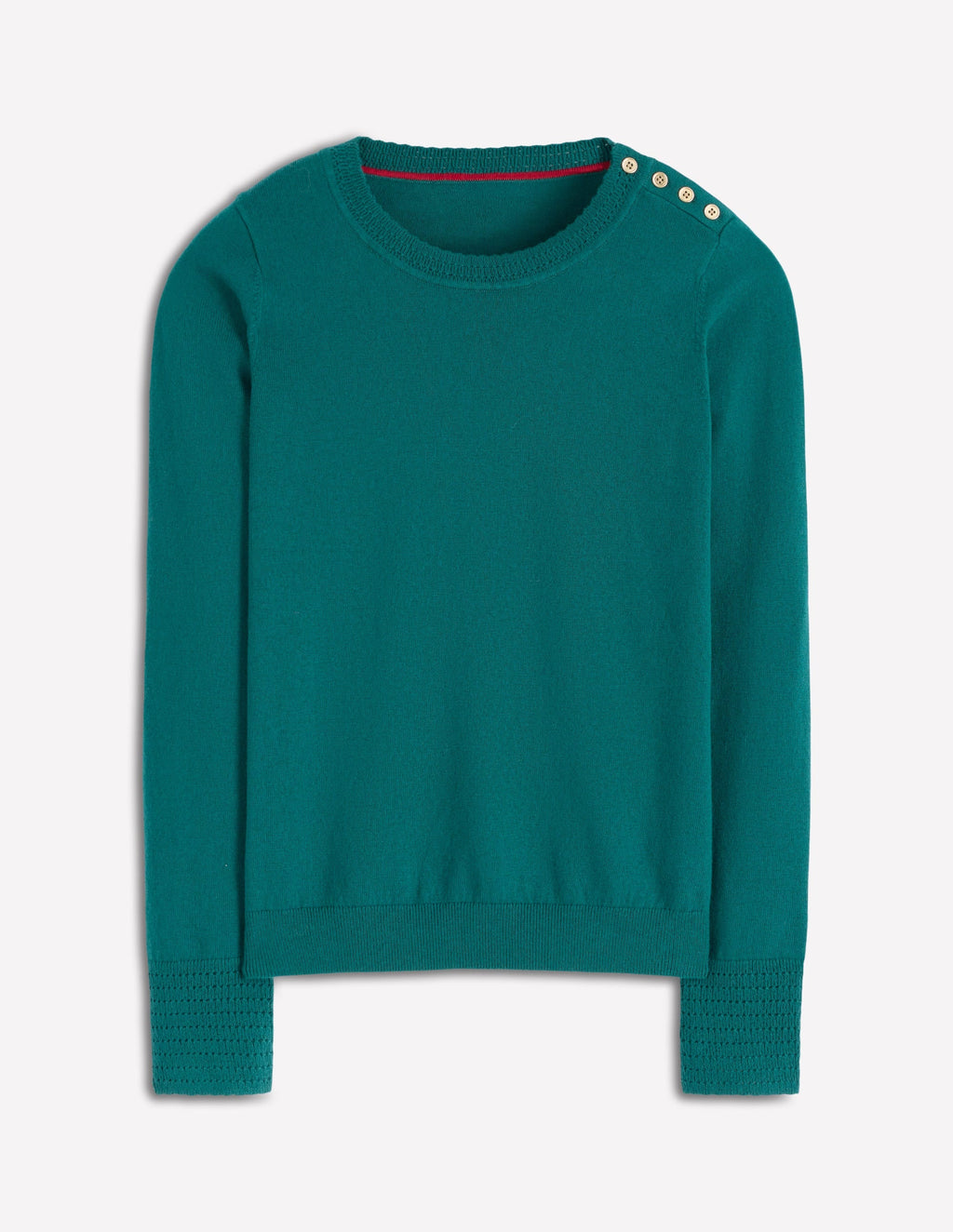 Briony Stitch Sweater-Drake Green