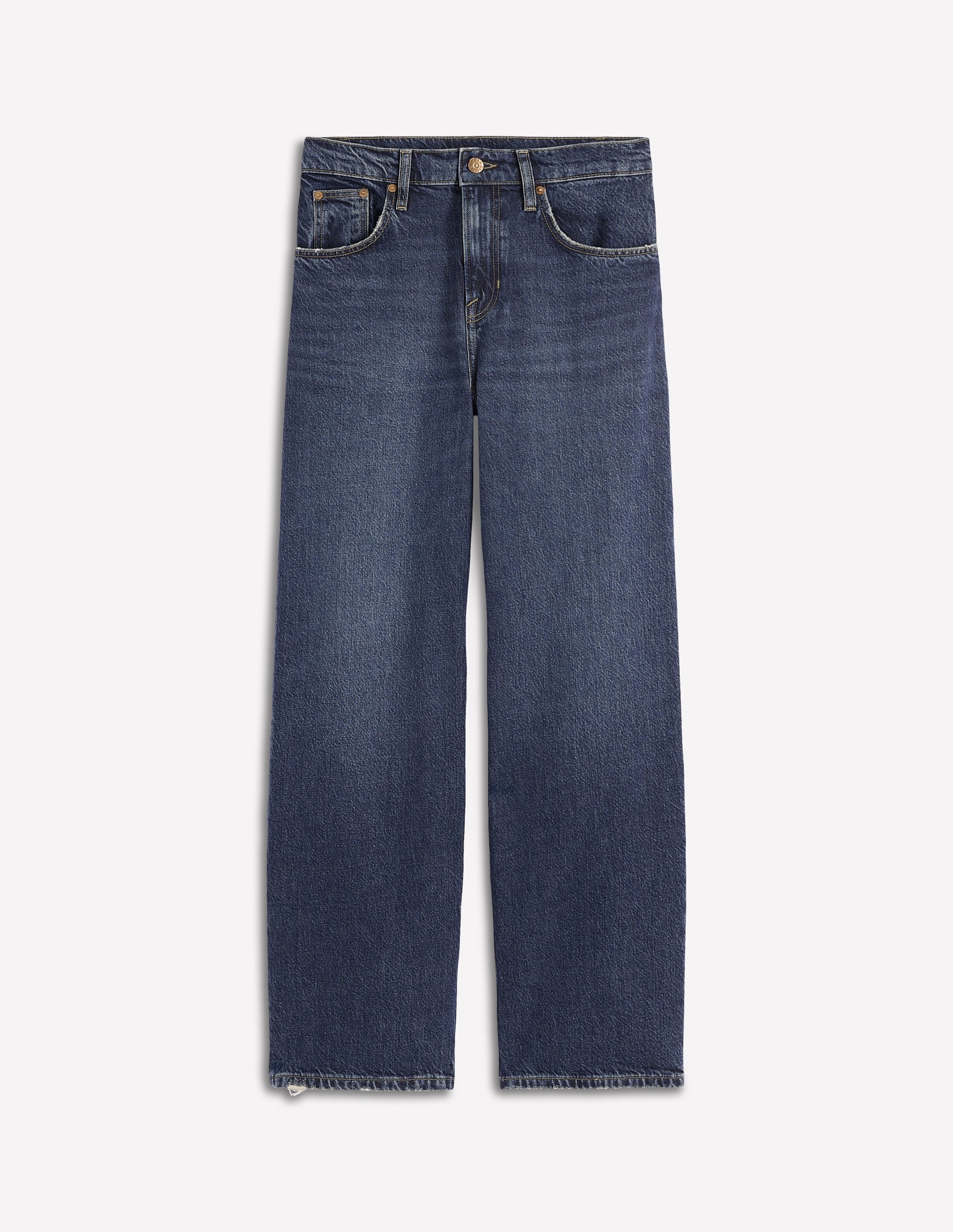 Mid Rise Relaxed Leg Jeans-Dark Vintage