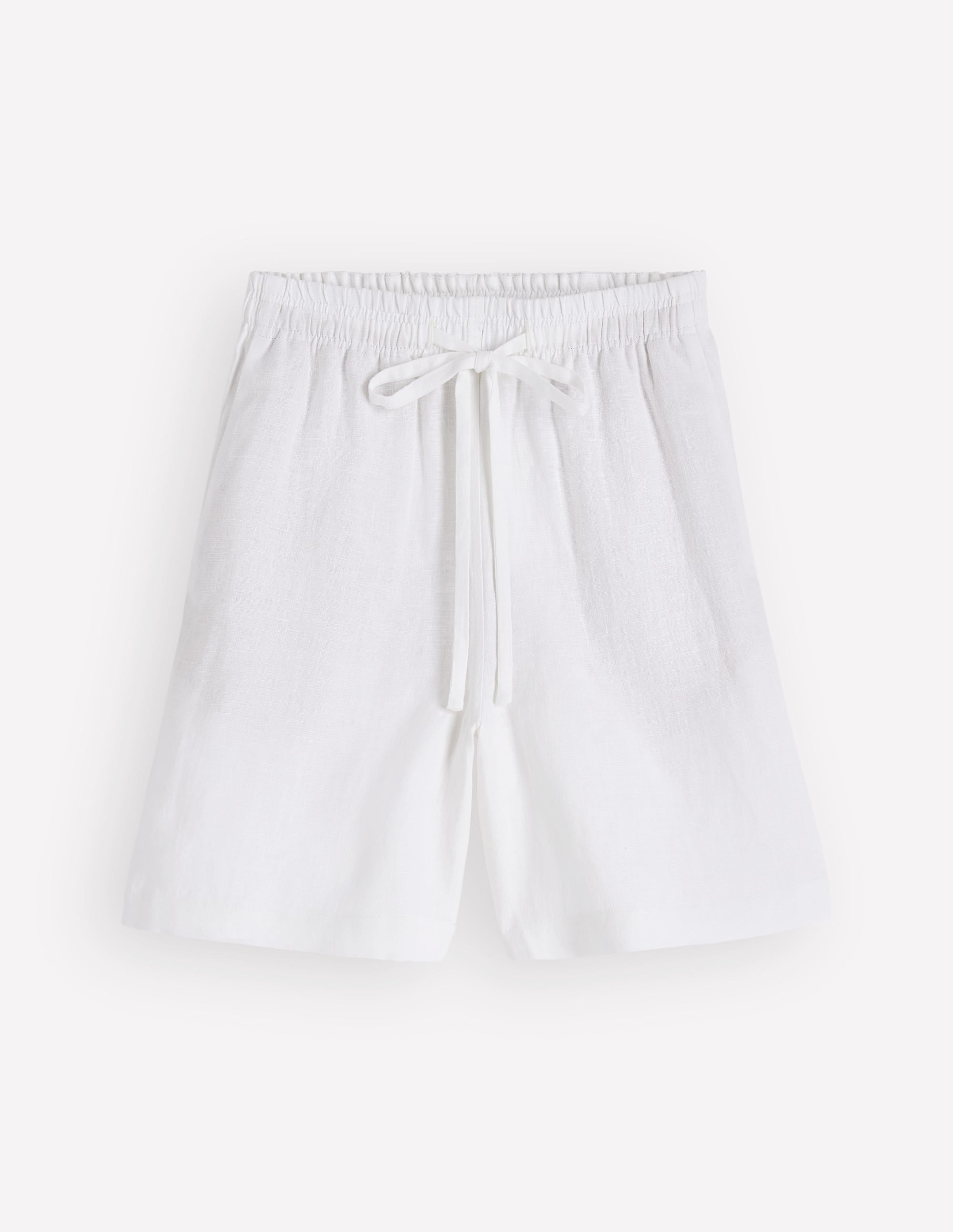 Islington Linen Shorts-White