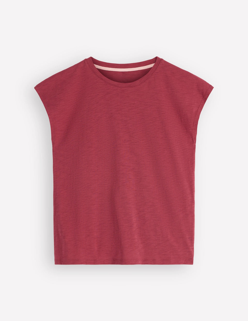 Louisa Slub T-Shirt-Earth Red