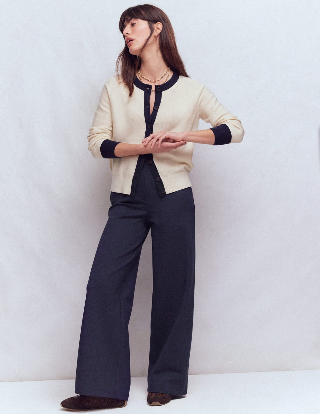 Belgravia Ponte Pants-Navy