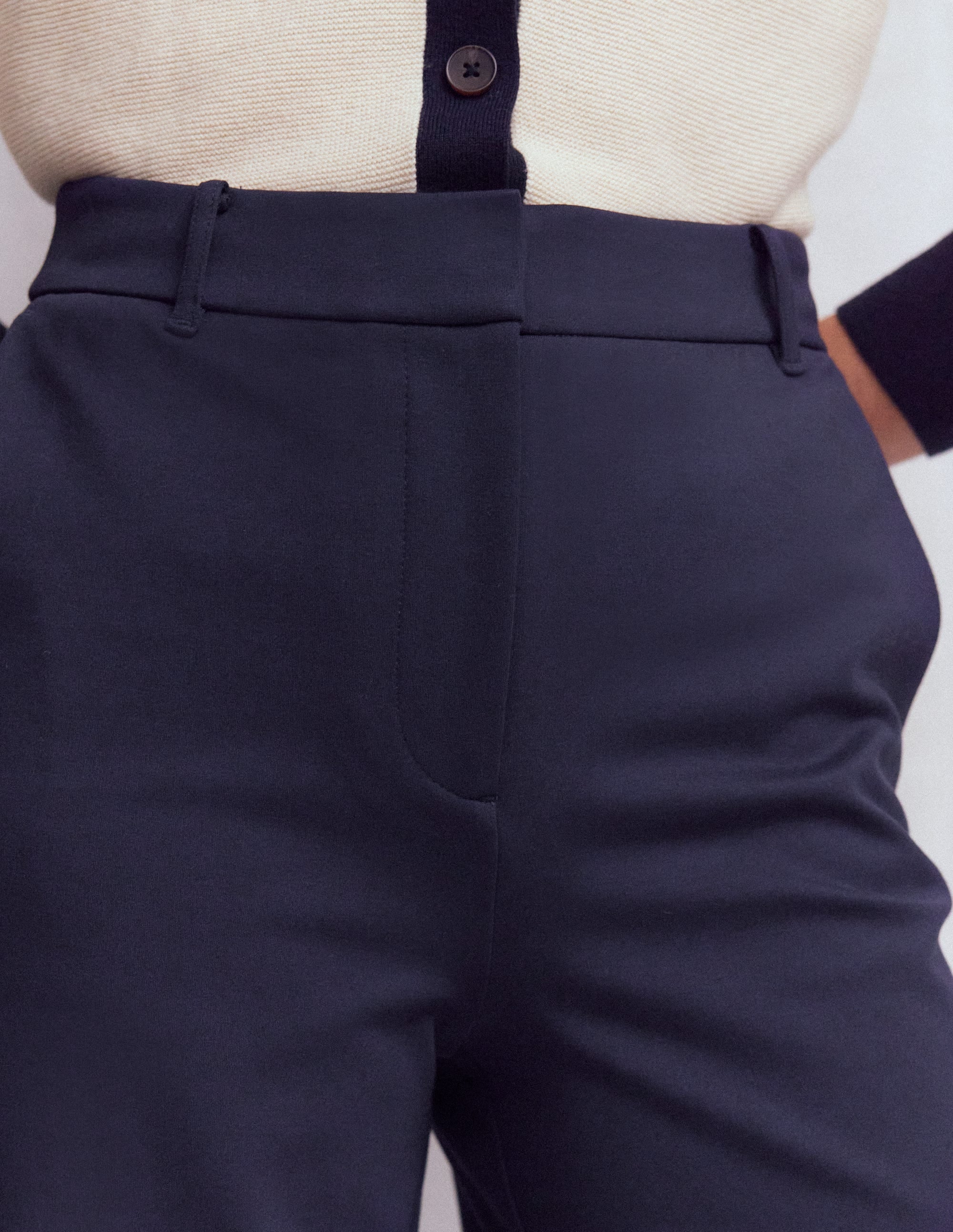Belgravia Ponte Pants-Navy