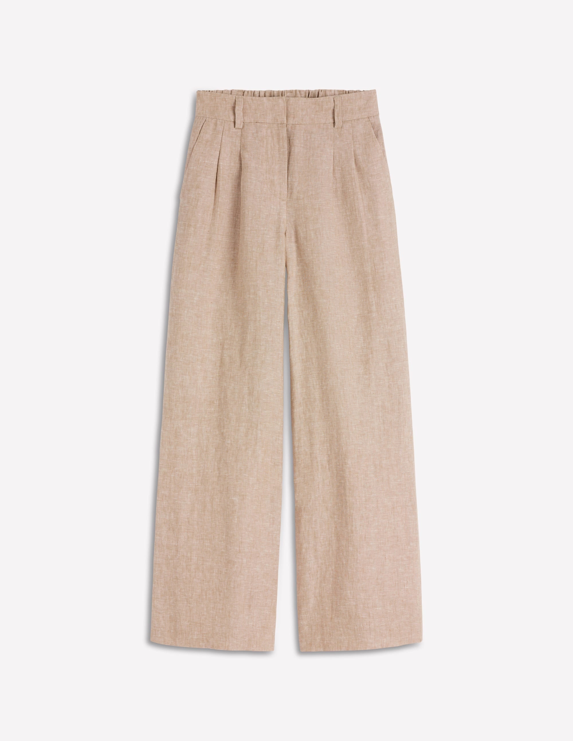 Kensington Linen Pants-Cappuccino Chambray