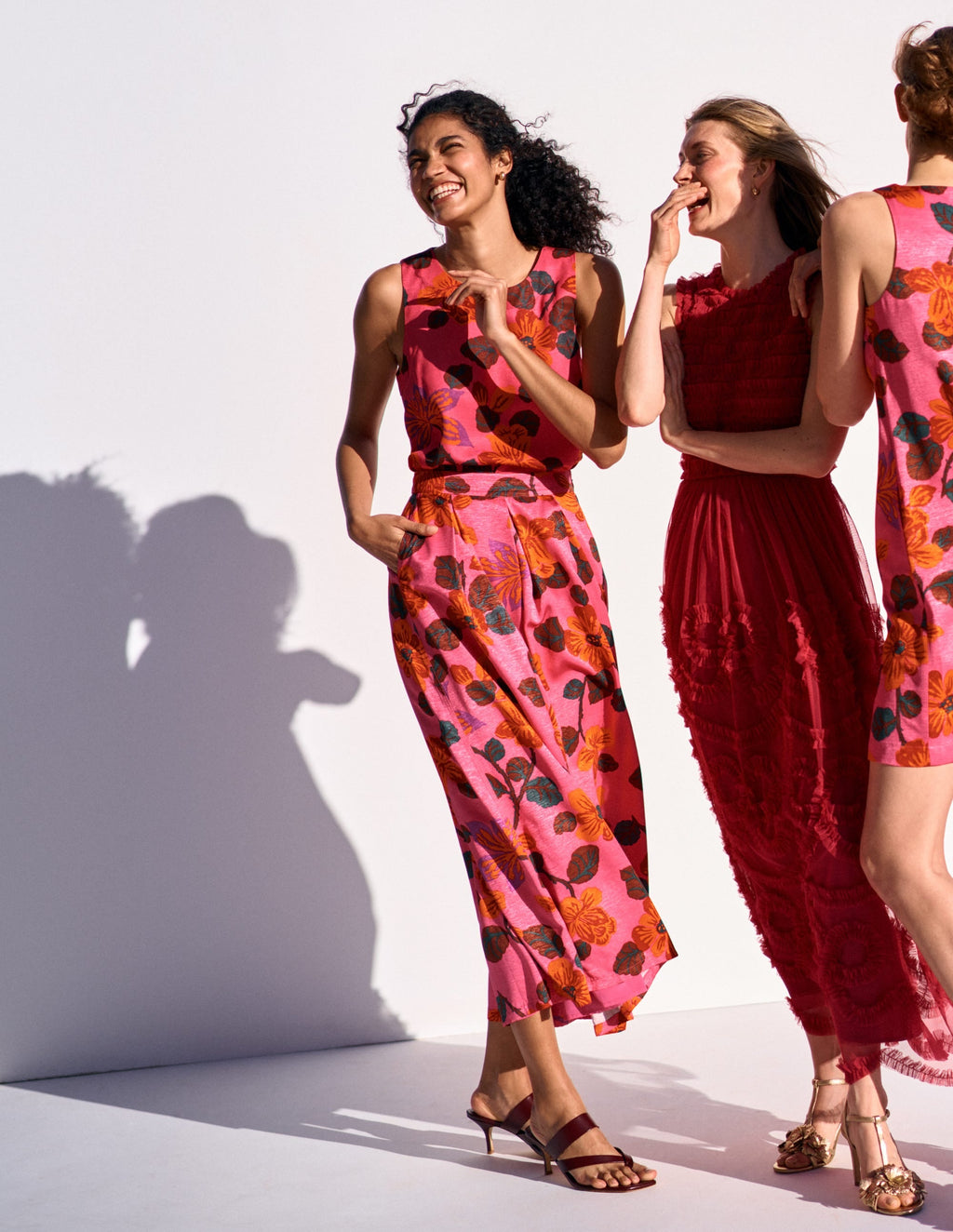 Verity Maxi Skirt-Pink, Elaborate Blossom