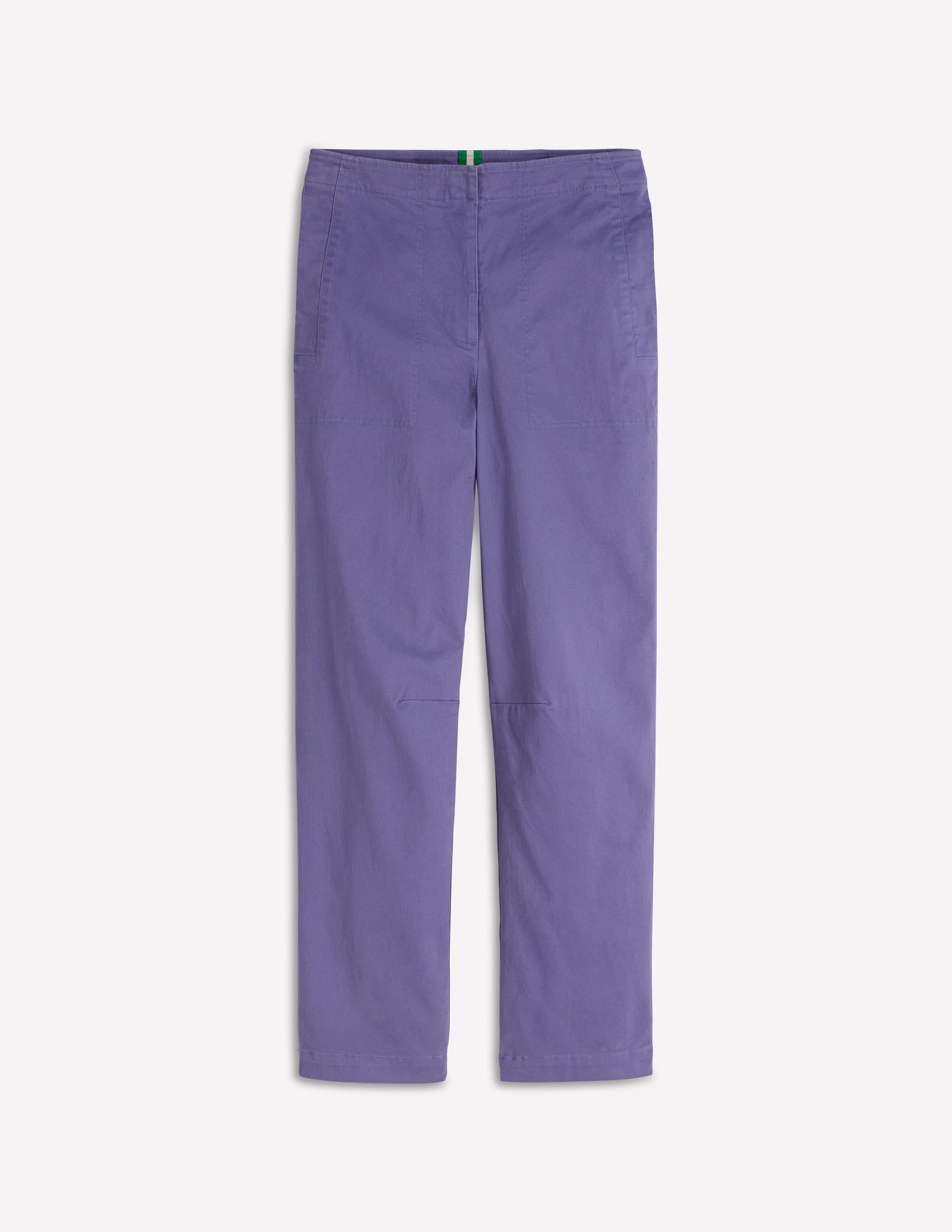Barrel Leg Chino Pants-Purple Thistle
