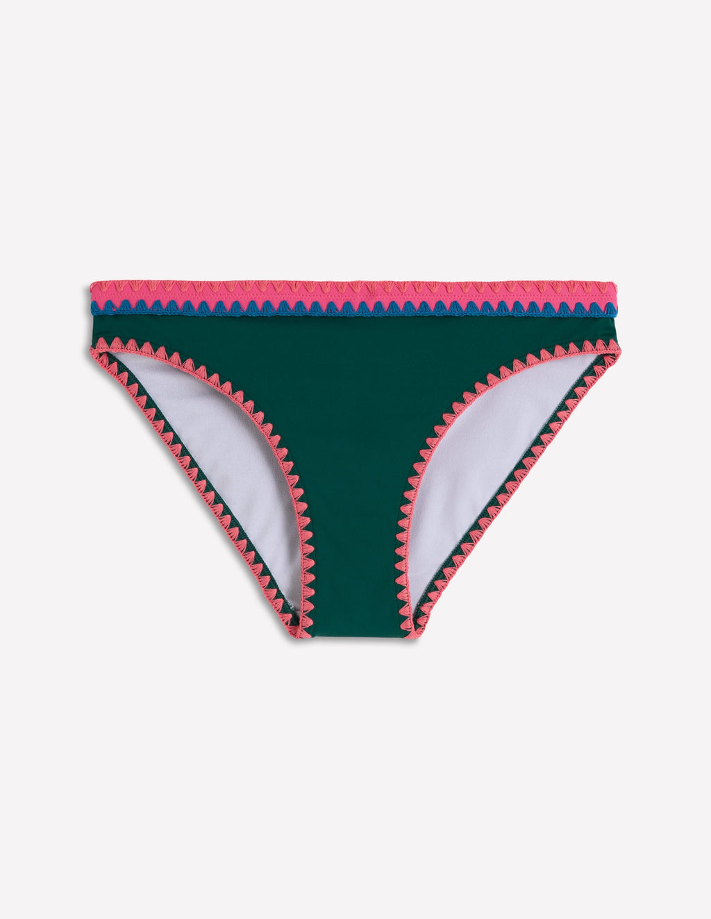 Porto Bikini Bottoms-Mangrove Green, Embroidery