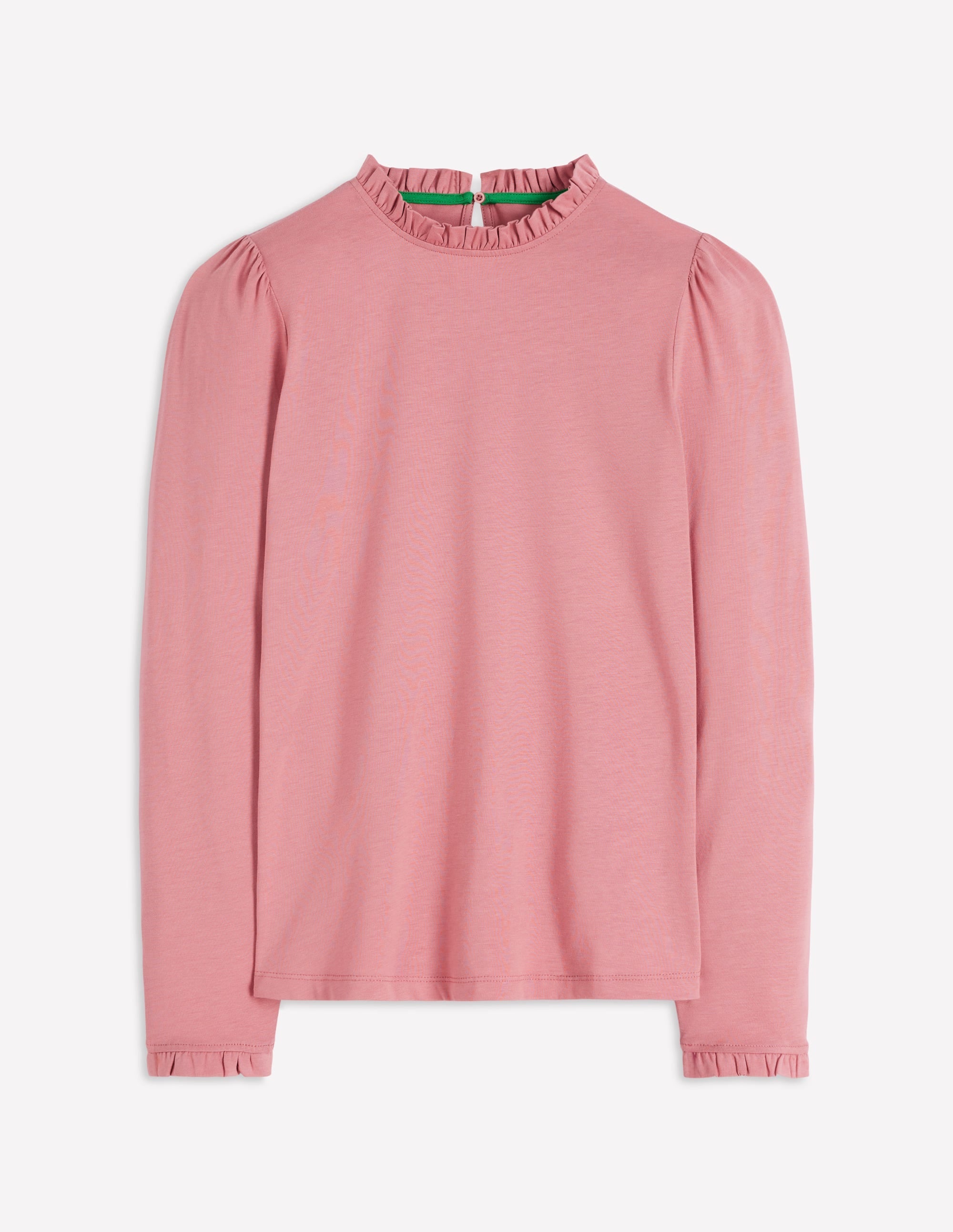 Supersoft Frill Detail Top-Vintage Rose