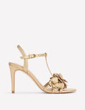Flower Sandals-Gold