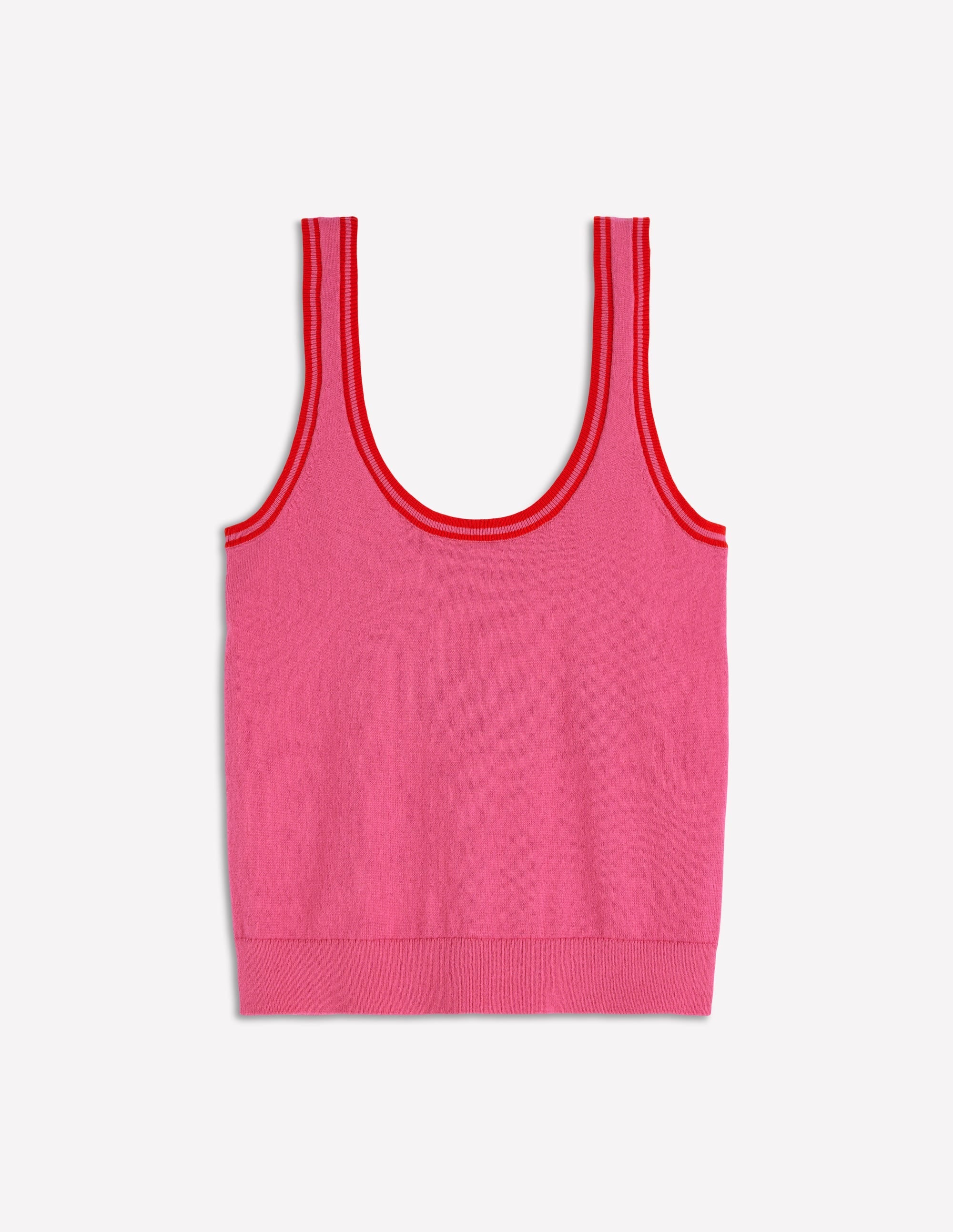 Liz Knitted Tank-Pink