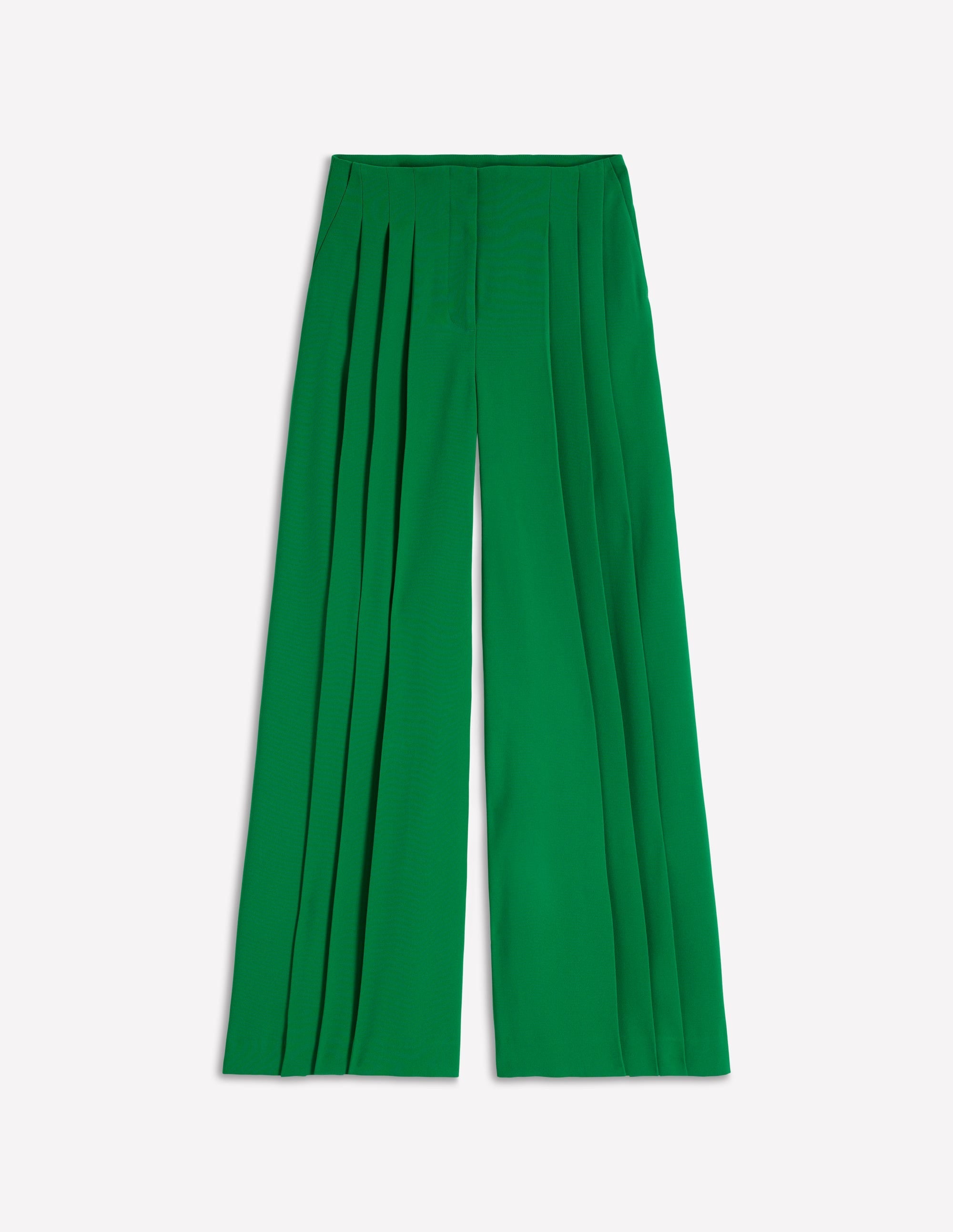 Regent Wide Leg Pants-Rich Emerald