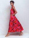 Verity Maxi Skirt-Pink, Elaborate Blossom