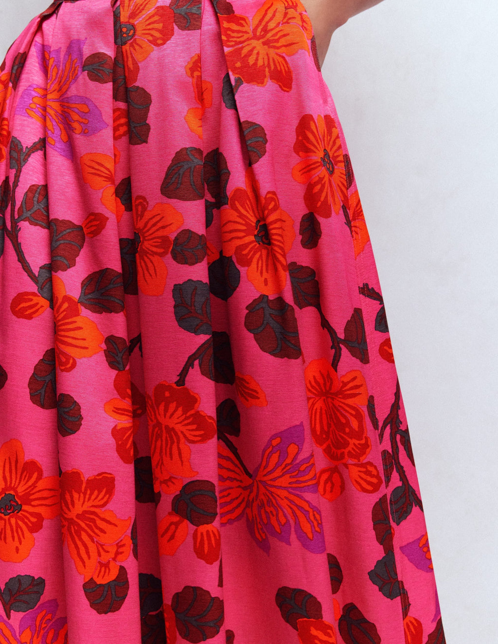 Verity Maxi Skirt-Pink, Elaborate Blossom