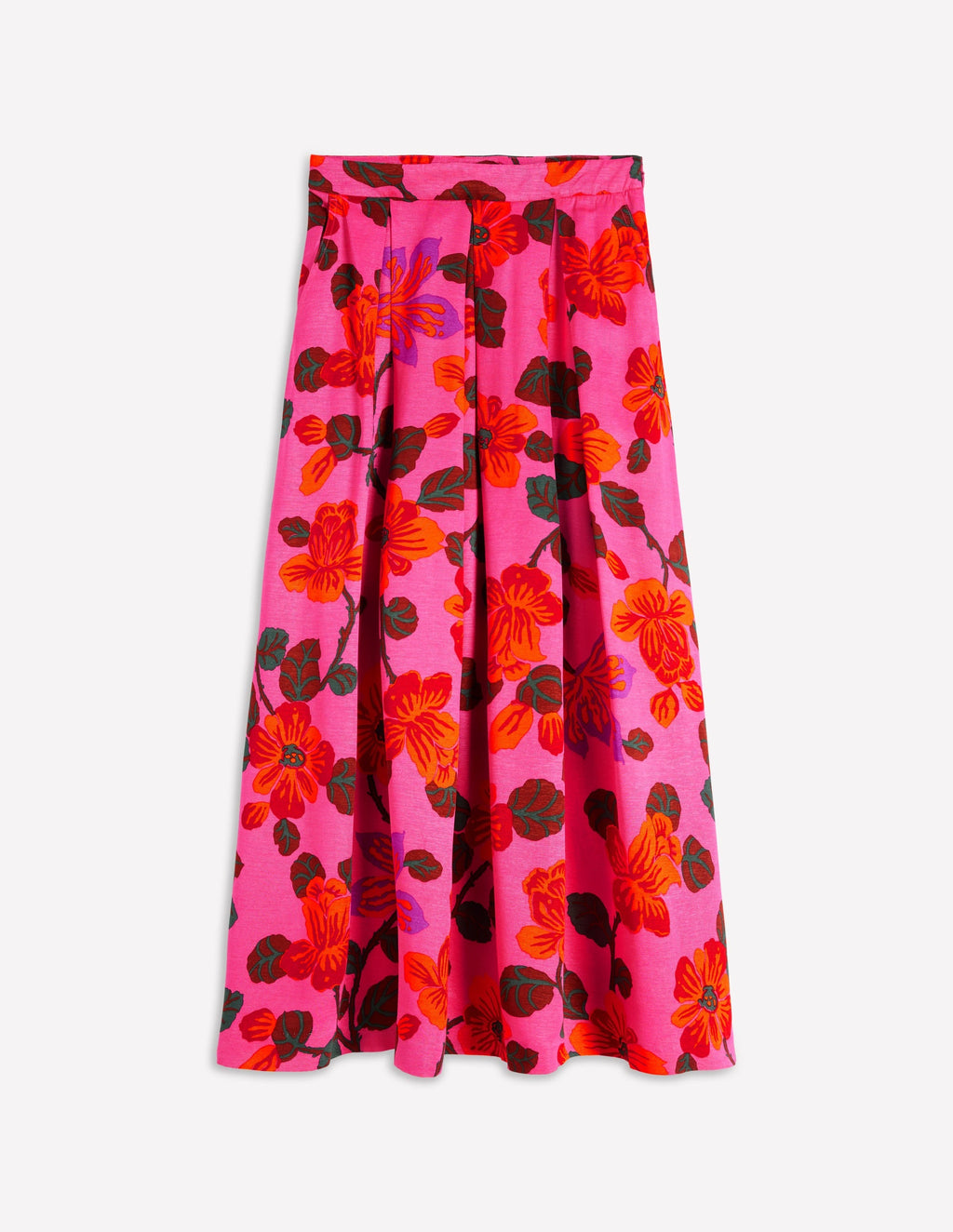 Verity Maxi Skirt-Pink, Elaborate Blossom