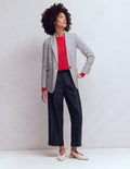 Chiswick Crop Linen Pants-Navy