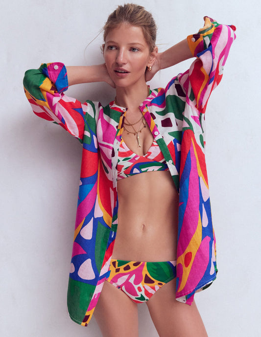 Classic Bikini Bottoms-Multi, Leafy Cascade