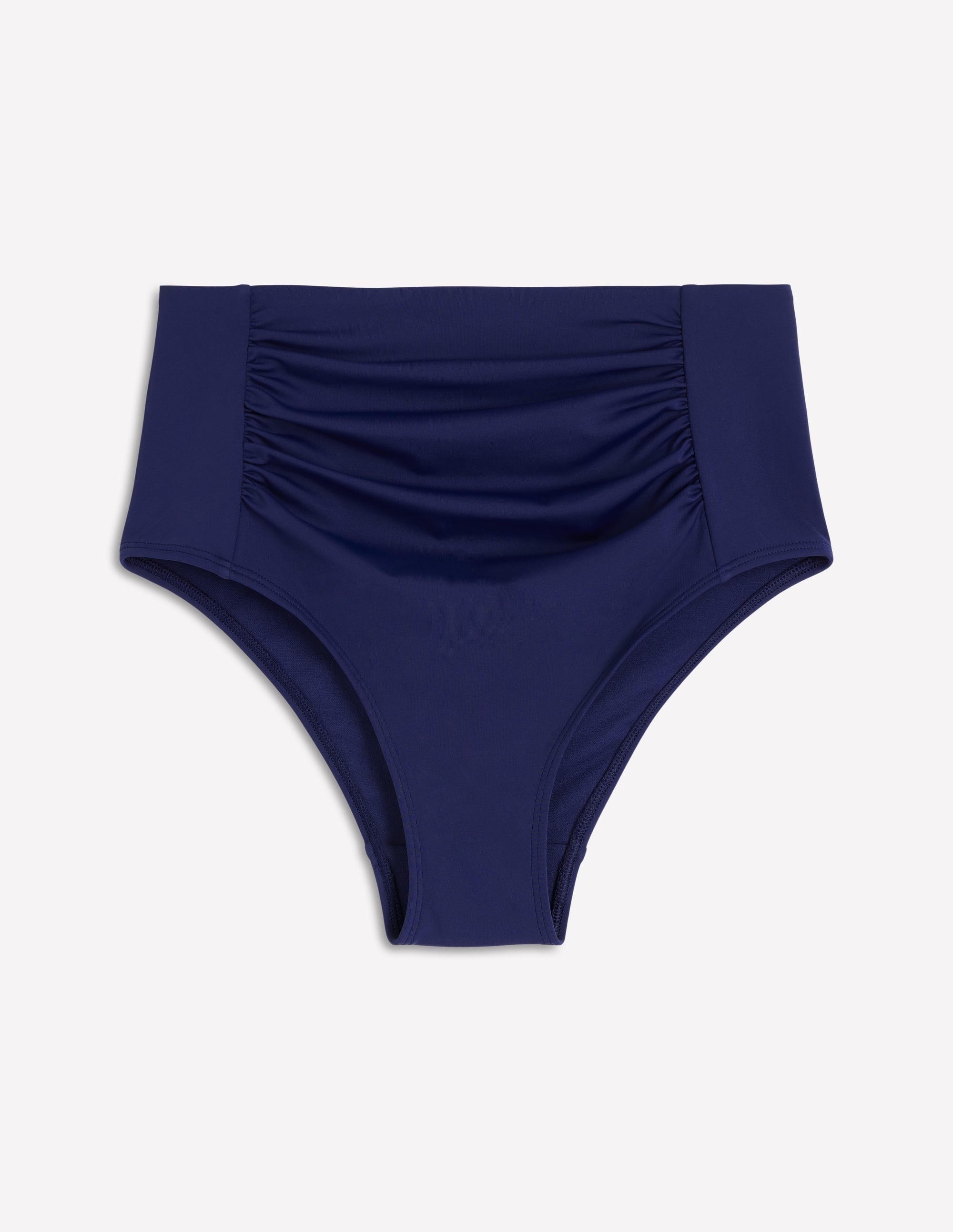 Kythira Ruched Bikini Bottoms-Navy