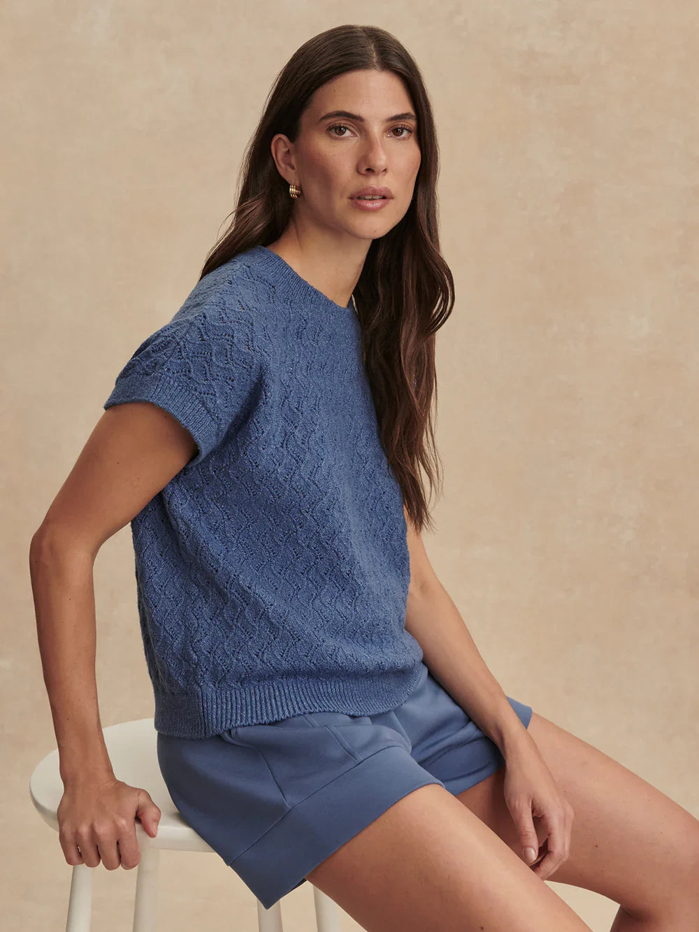 Manae Pointelle Knit Top