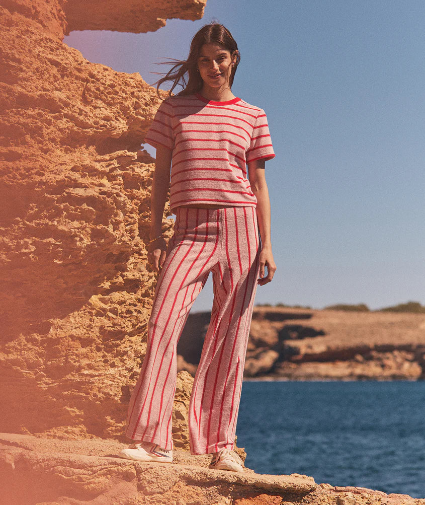 Marine Layer Beach Terry Wide Leg Pant