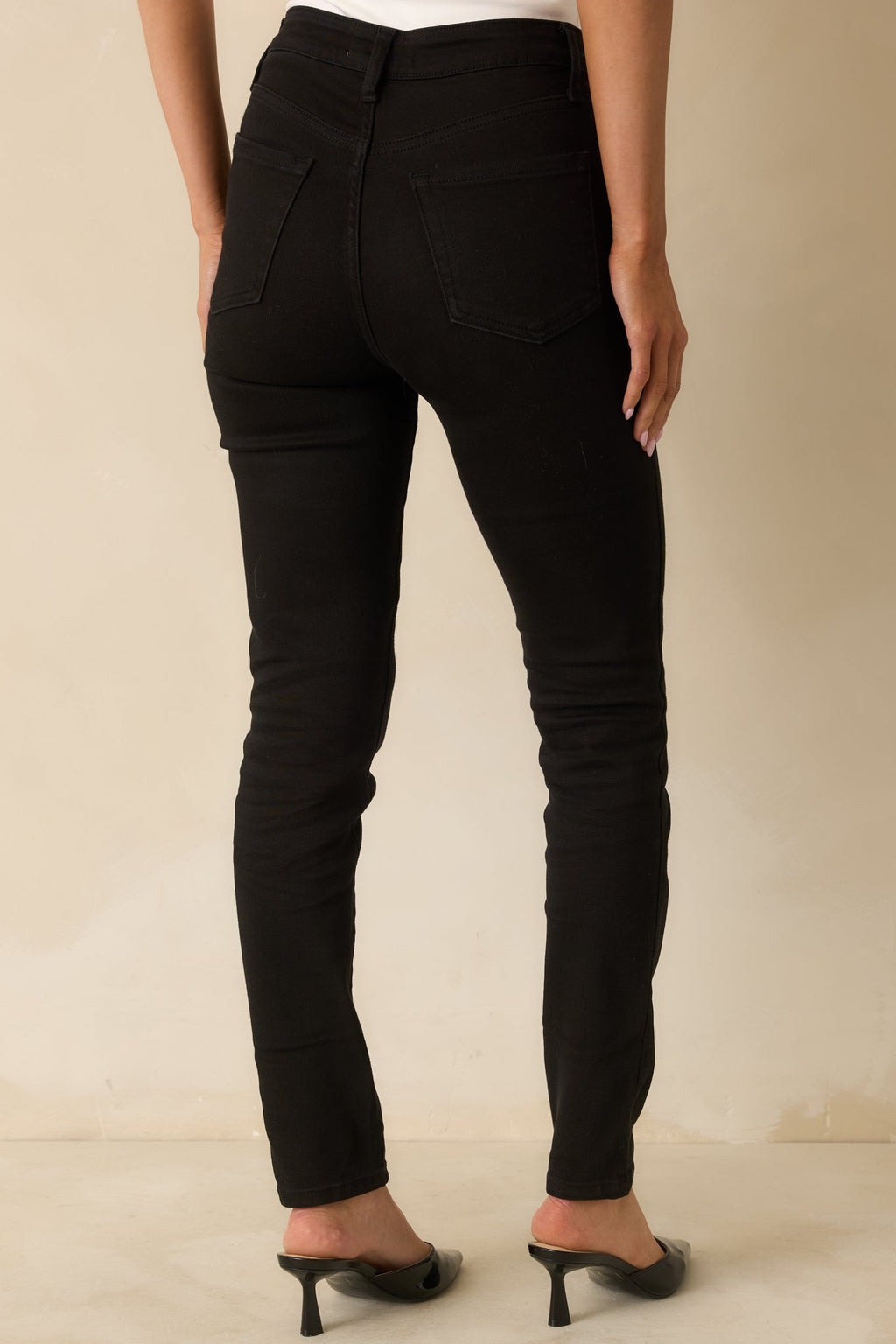 The Edge of It Black Stretch High Waist Jeans