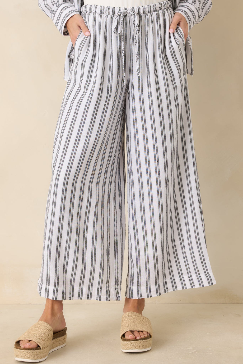 Z Supply The Perfect Black & White Stripe Pants