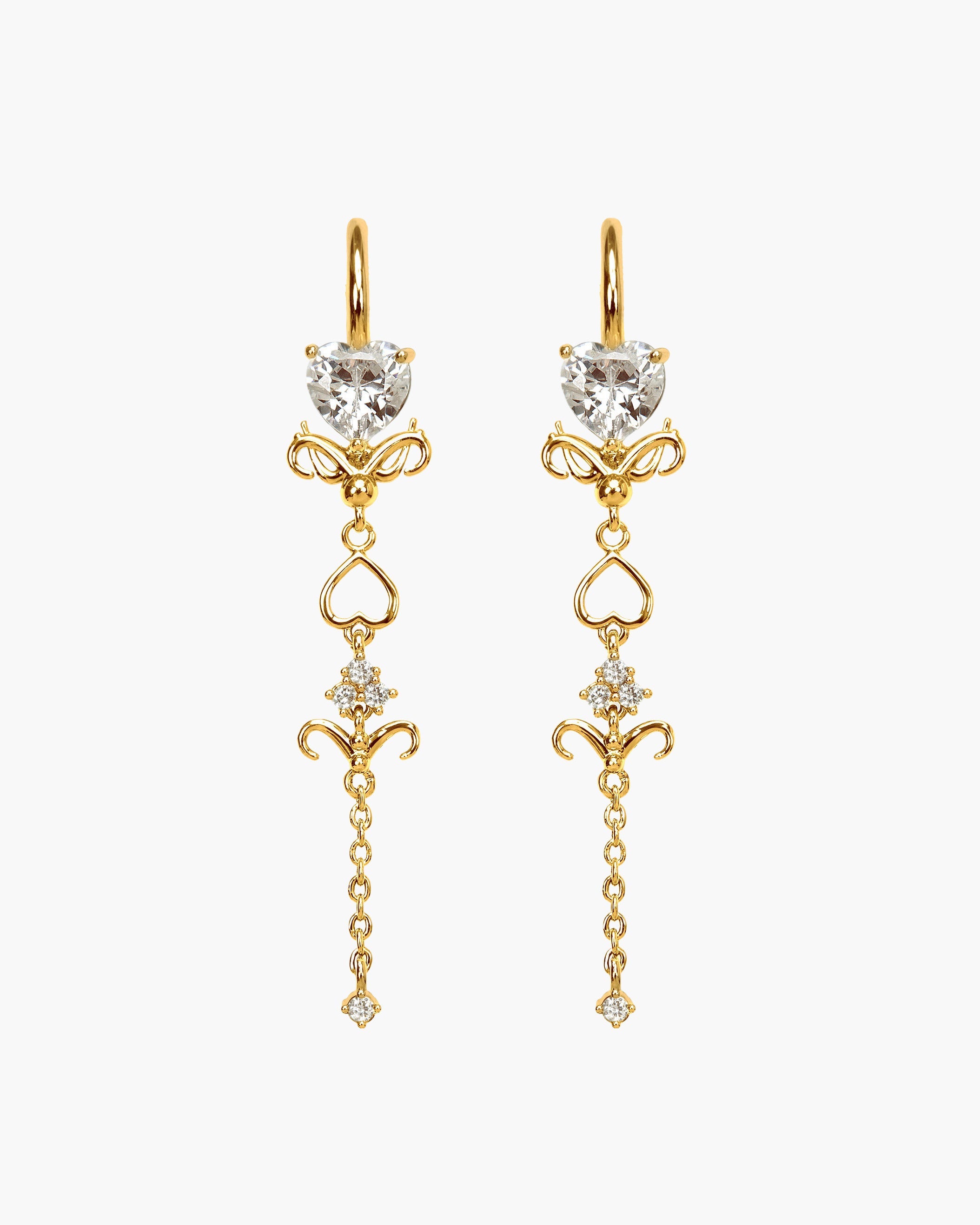 Gold Dripping Earrings