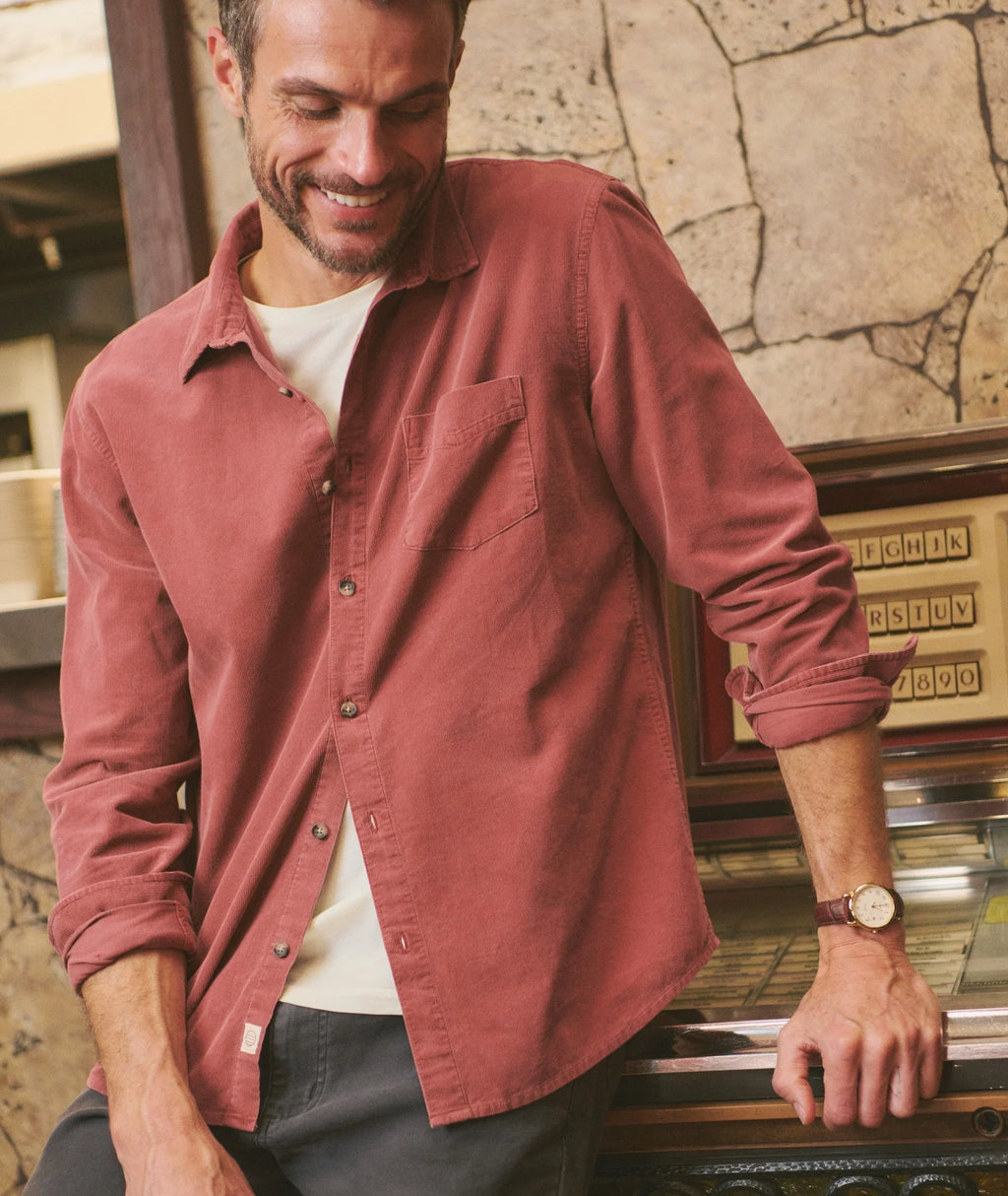 Marine Layer Lightweight Corduroy Shirt