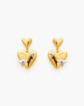 Galaxy in Heart Earrings