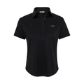 LSU Women's Cap Sleeve Semi Spread Polo Black