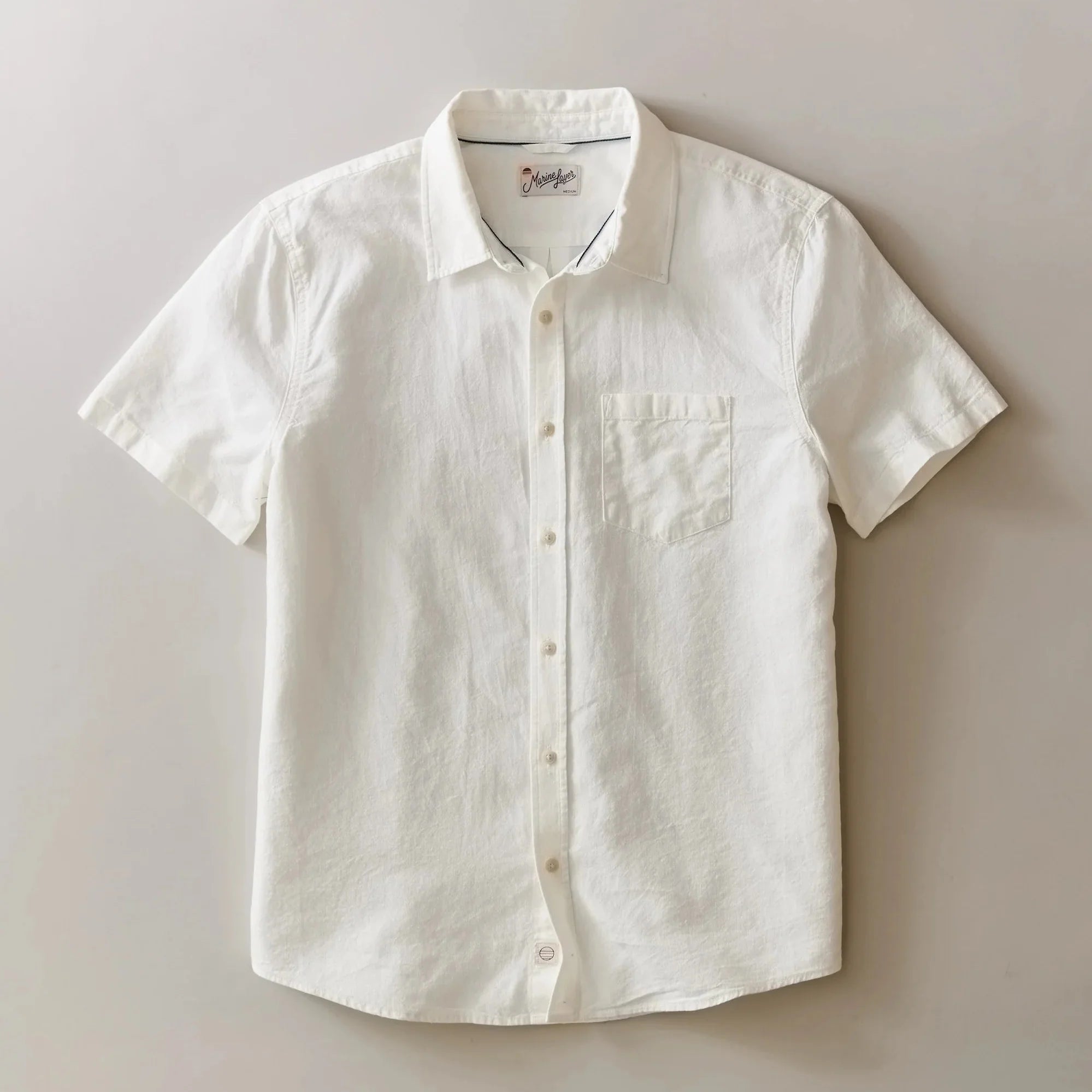 Marine Layer Better-Than-Linen Short Sleeve Shirt