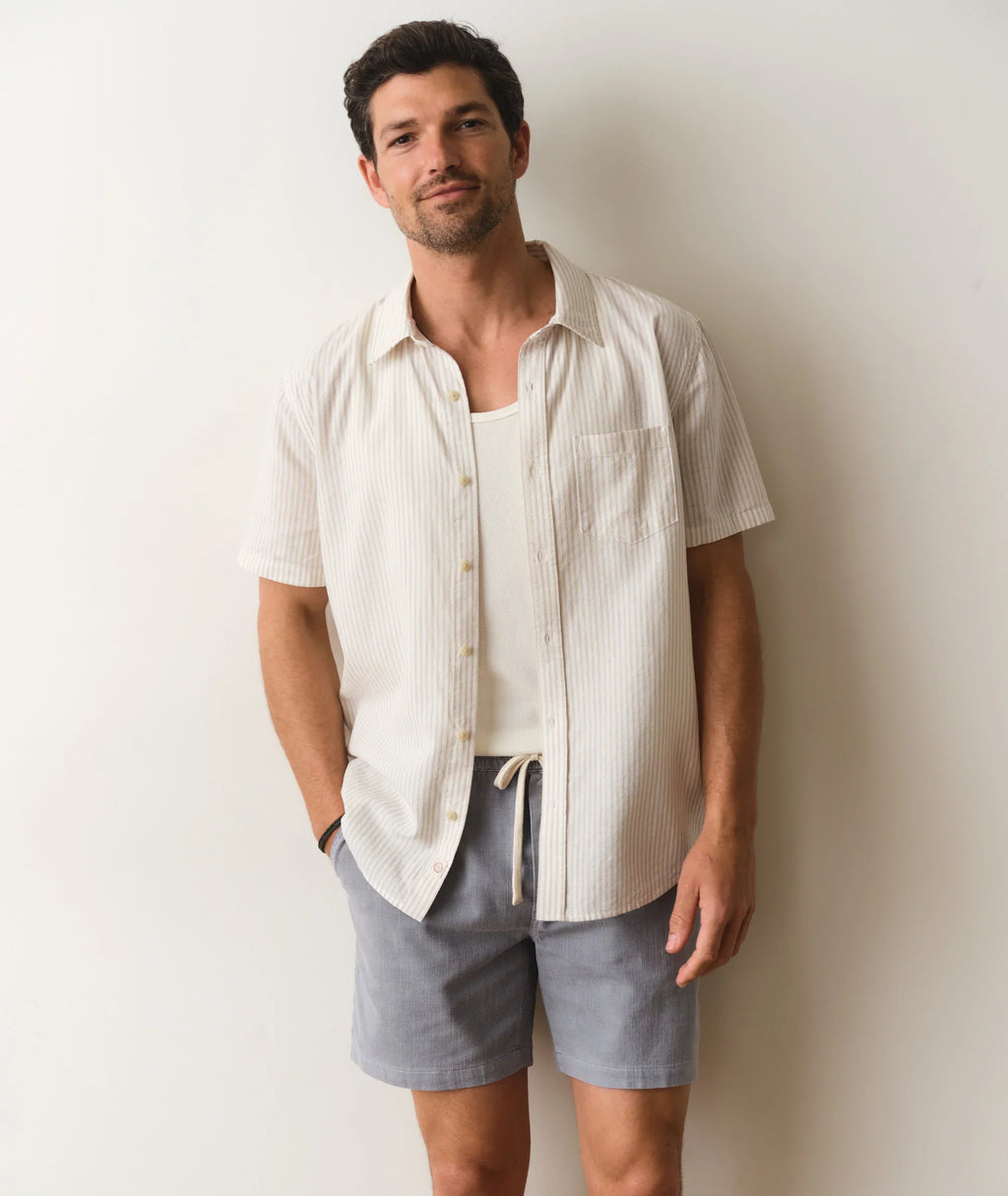 Marine Layer Better-Than-Linen Short Sleeve Shirt