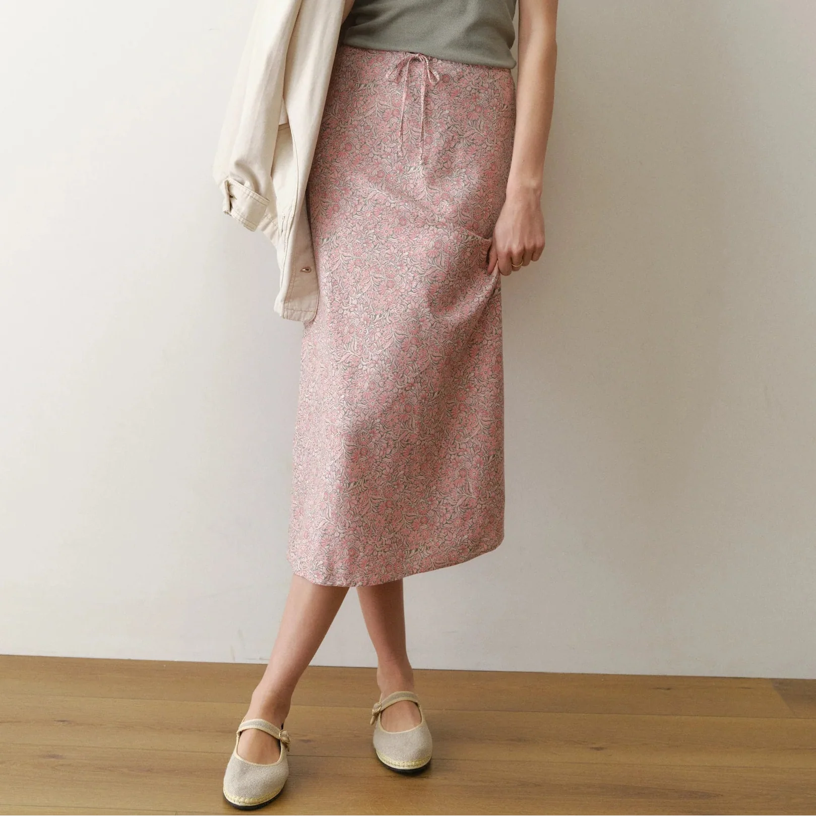 Marine Layer Avery Hemp Midi Skirt
