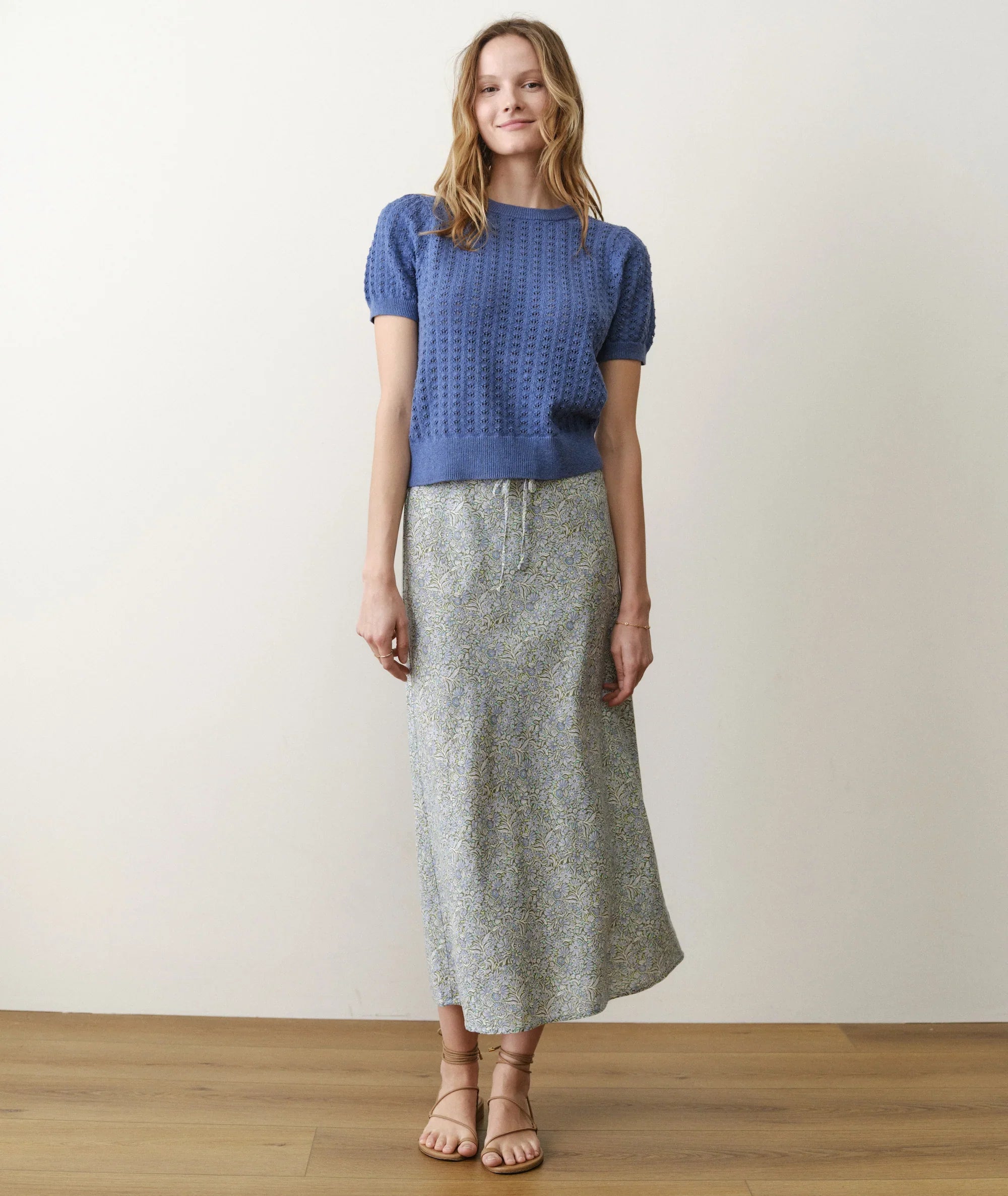 Marine Layer Avery Hemp Midi Skirt