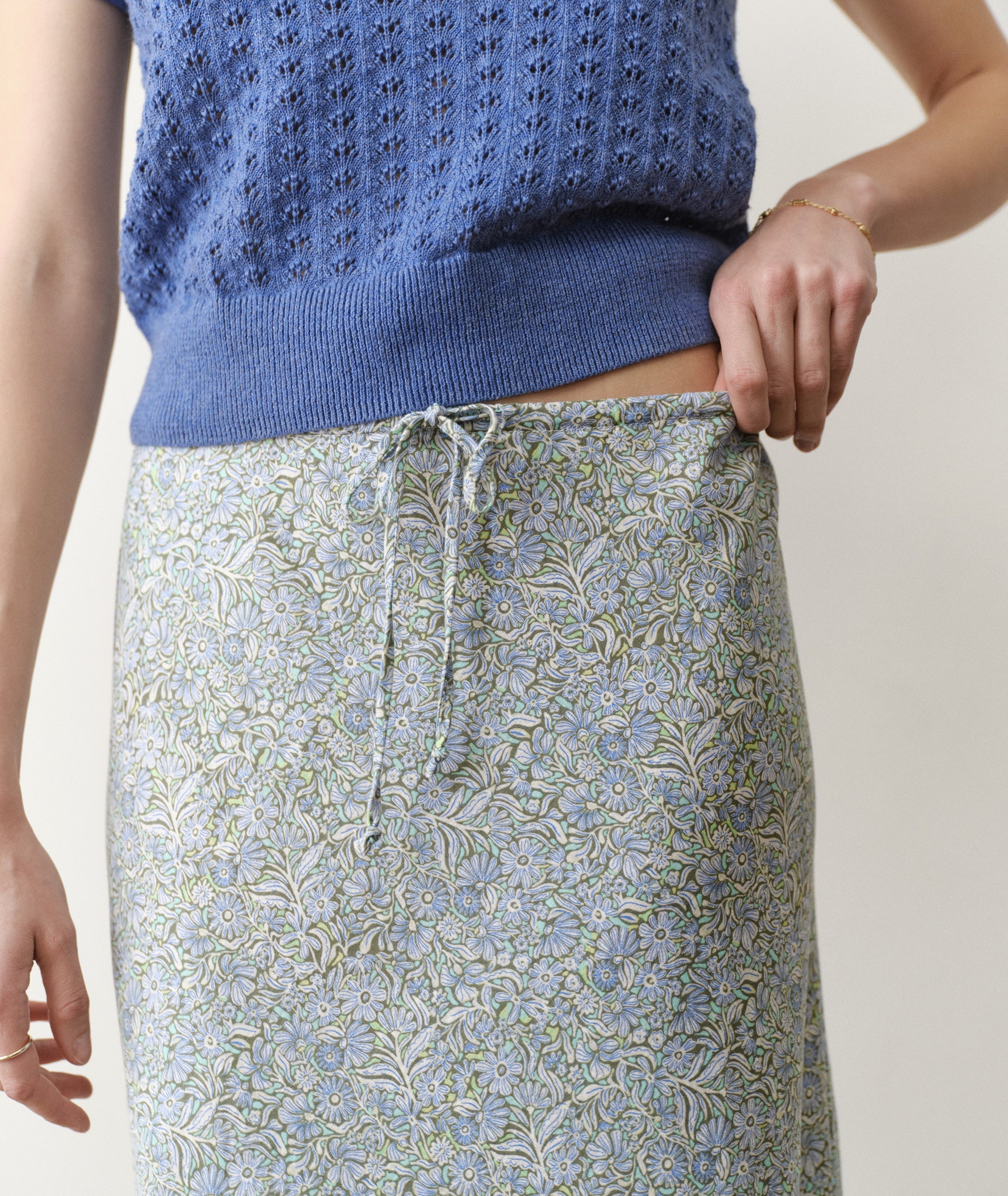 Marine Layer Avery Hemp Midi Skirt