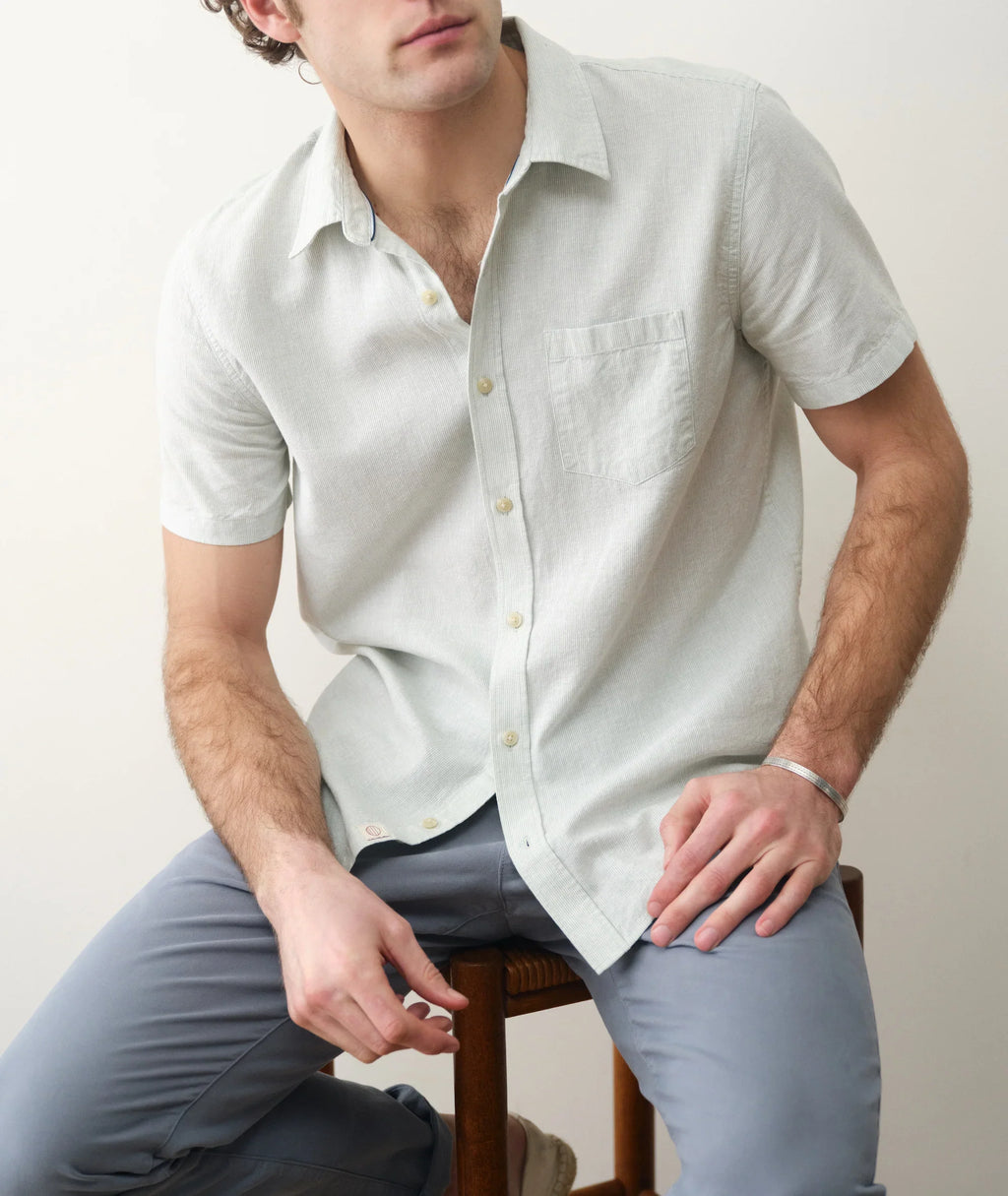 Marine Layer Better-Than-Linen Short Sleeve Shirt