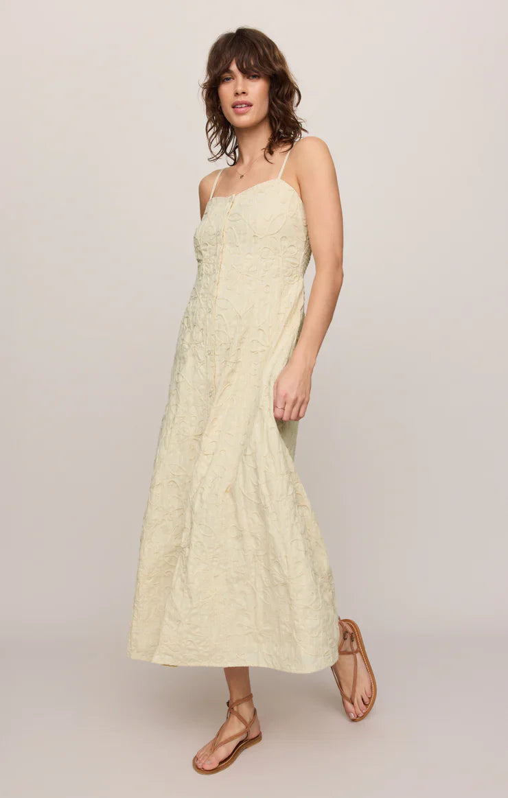 Angel Eyes Textured Midi Dress