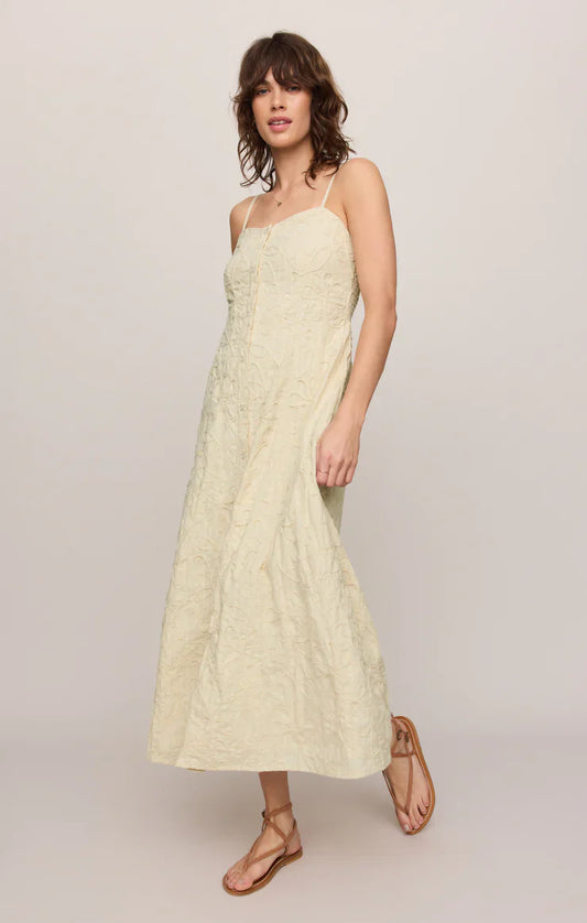 Angel Eyes Textured Midi Dress