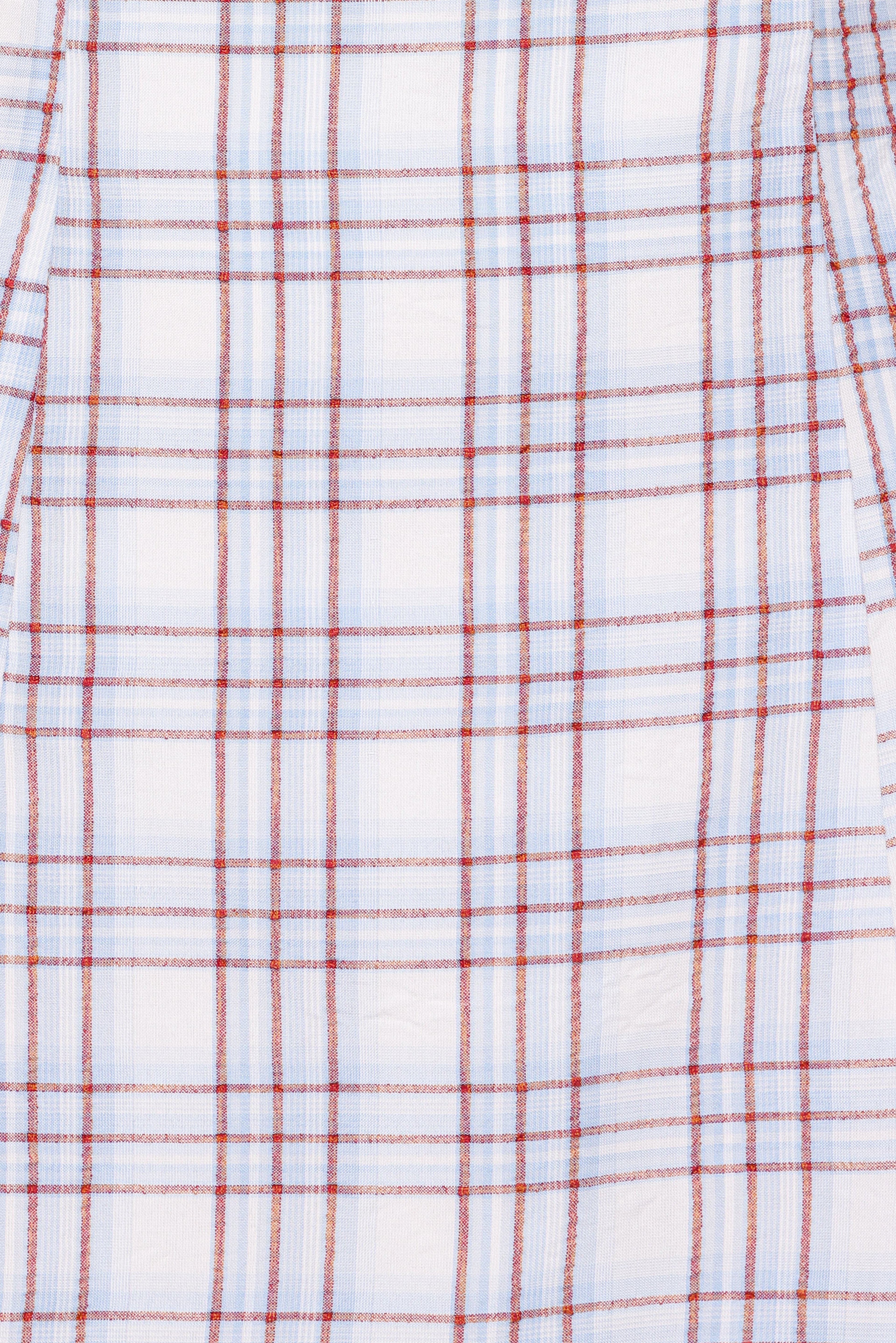 Circe Mini Dress - Light Blue Plaid