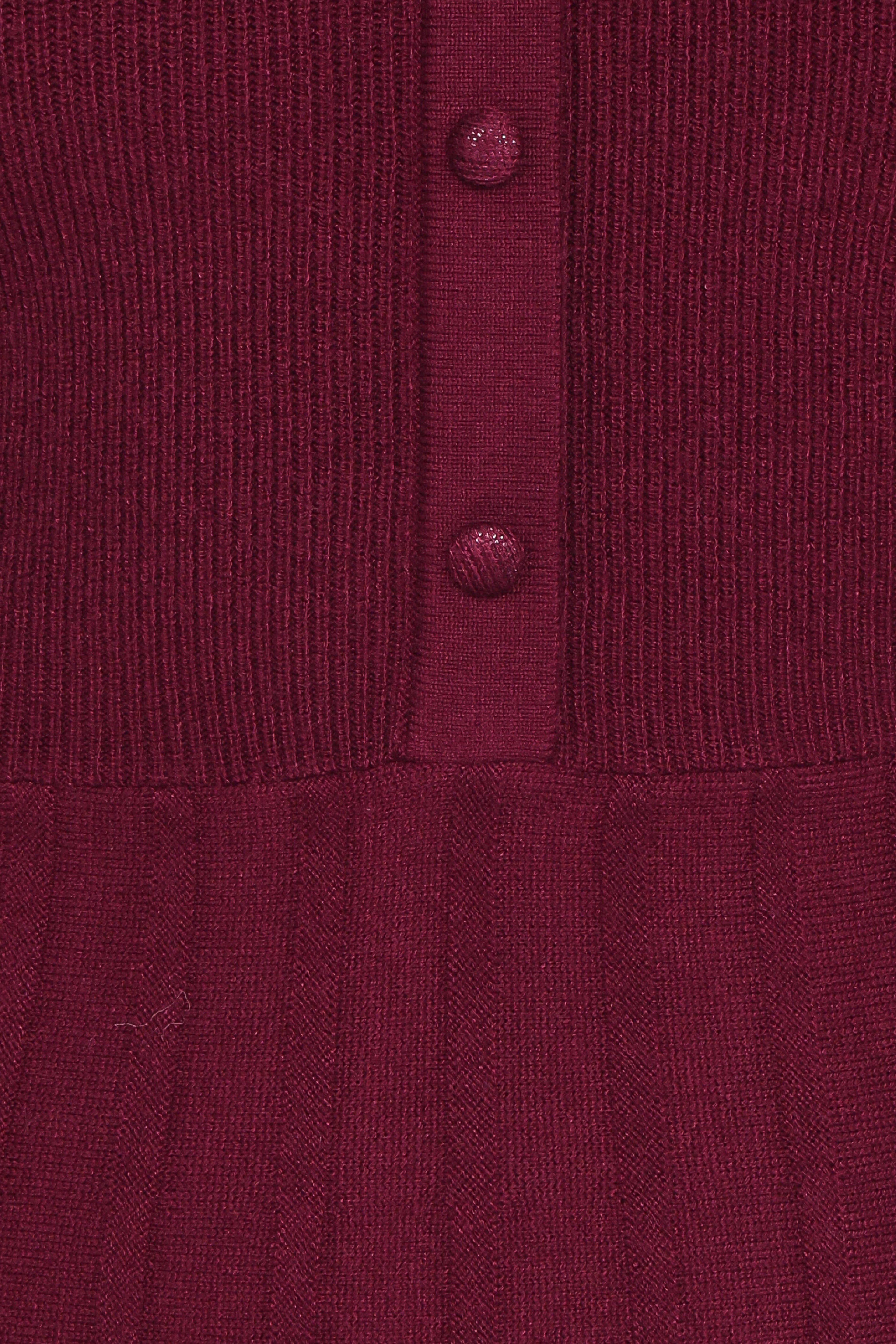 Darlina Long Sleeve Mini Dress - Burgundy