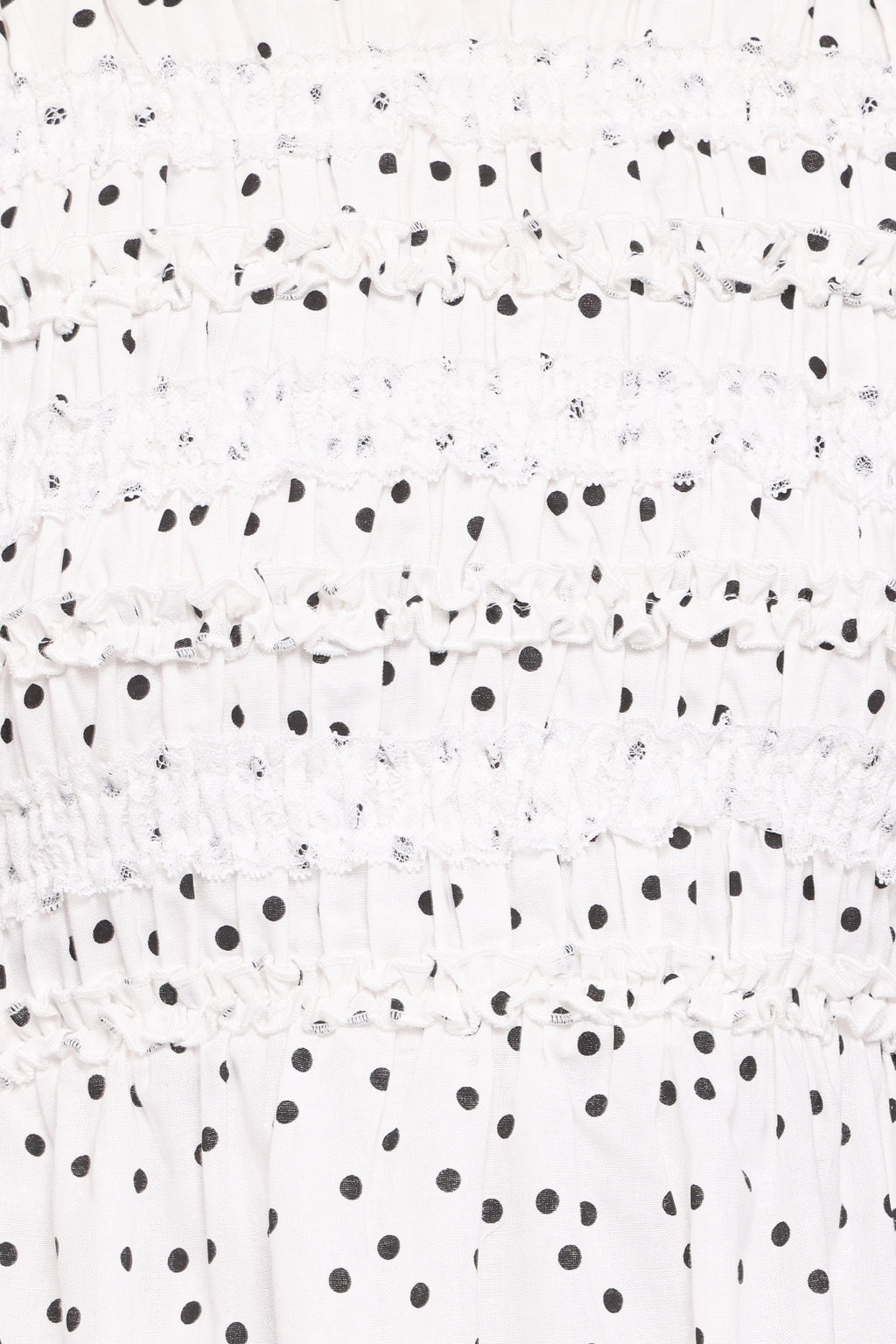 Jaclyn Mini Dress - White Polka Dot