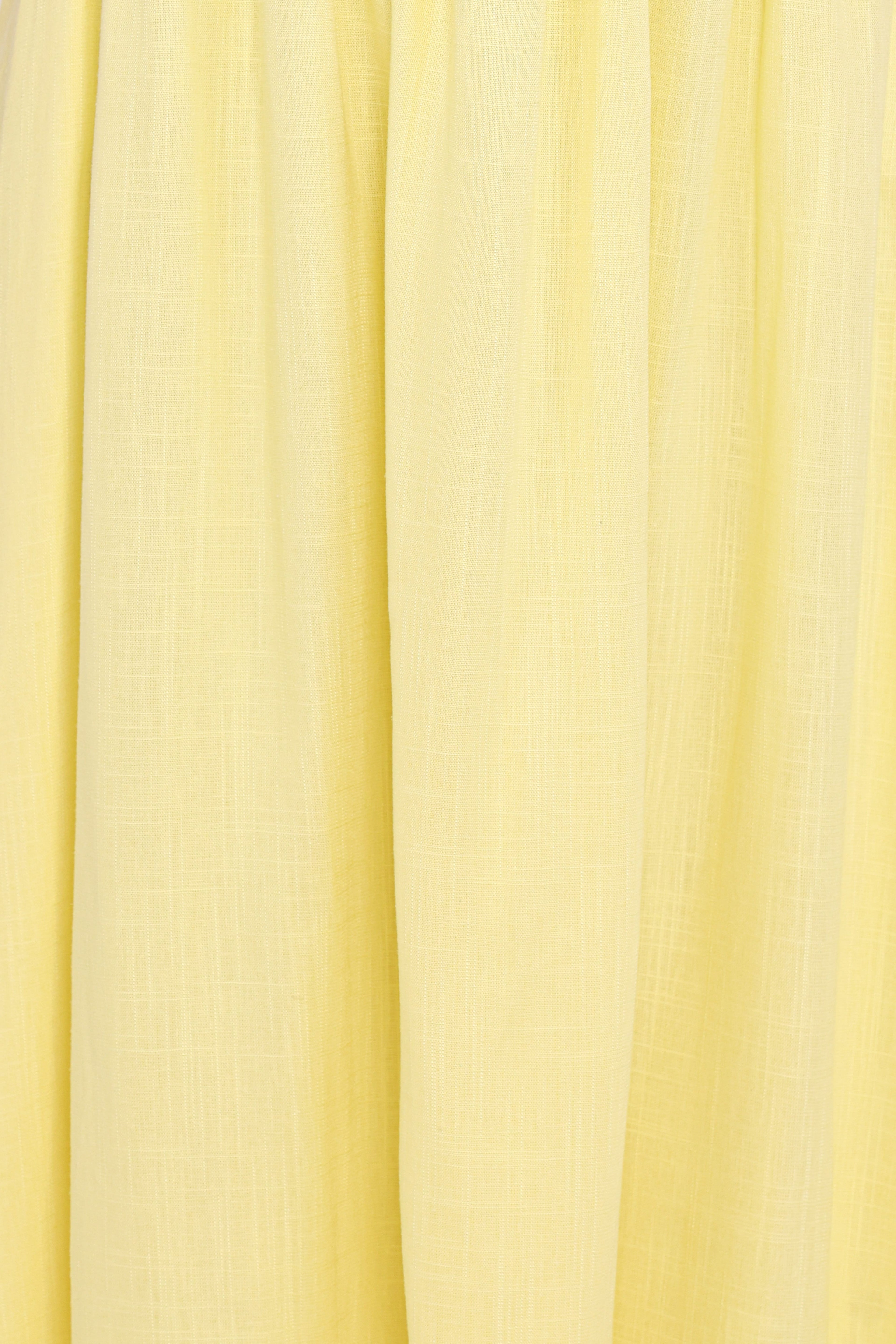 Kayt Strapless Dress - Butter Yellow