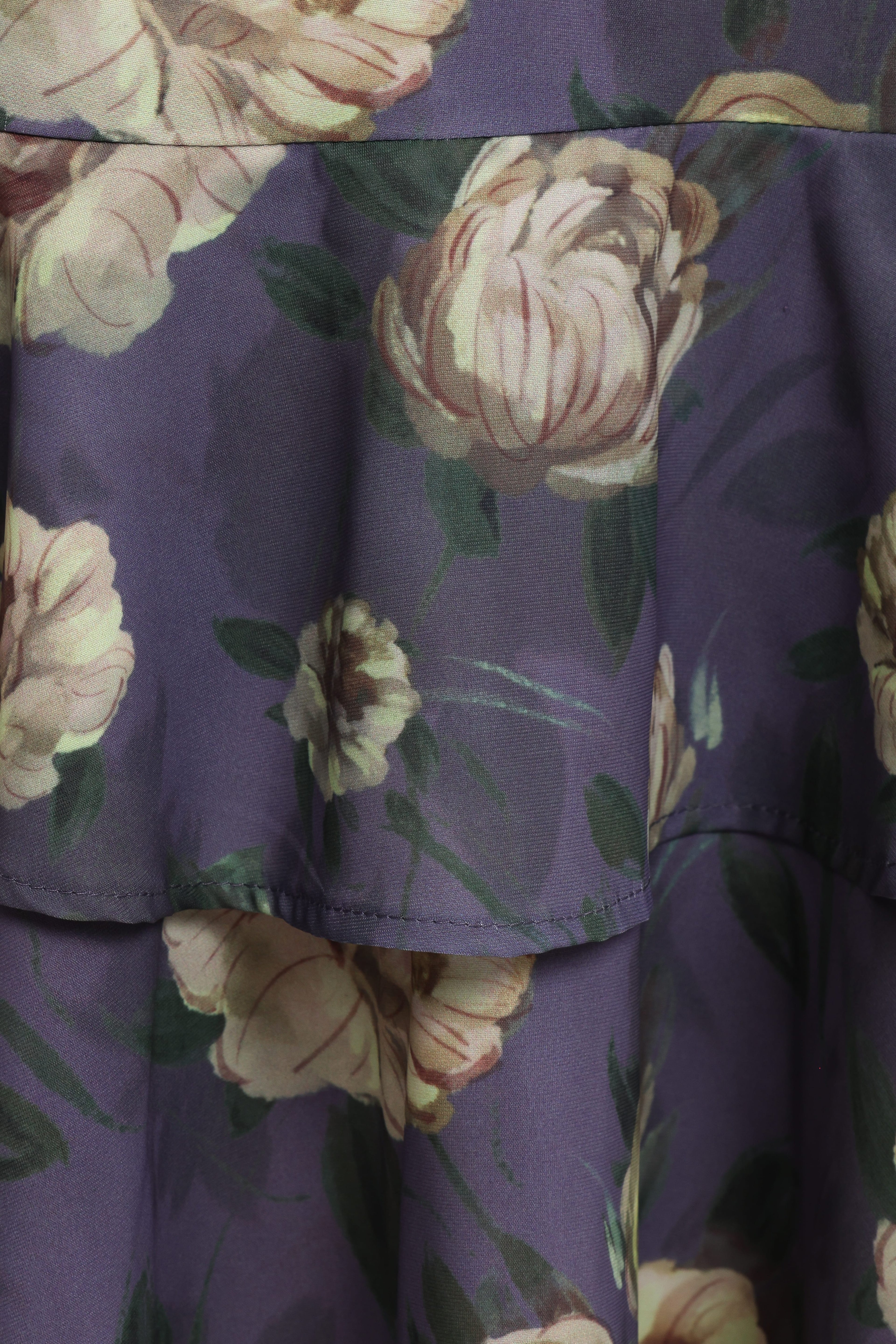 Lillee Tiered Maxi Dress - Lavender Floral