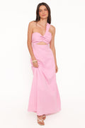 Luna One Shoulder Maxi Dress - Pink