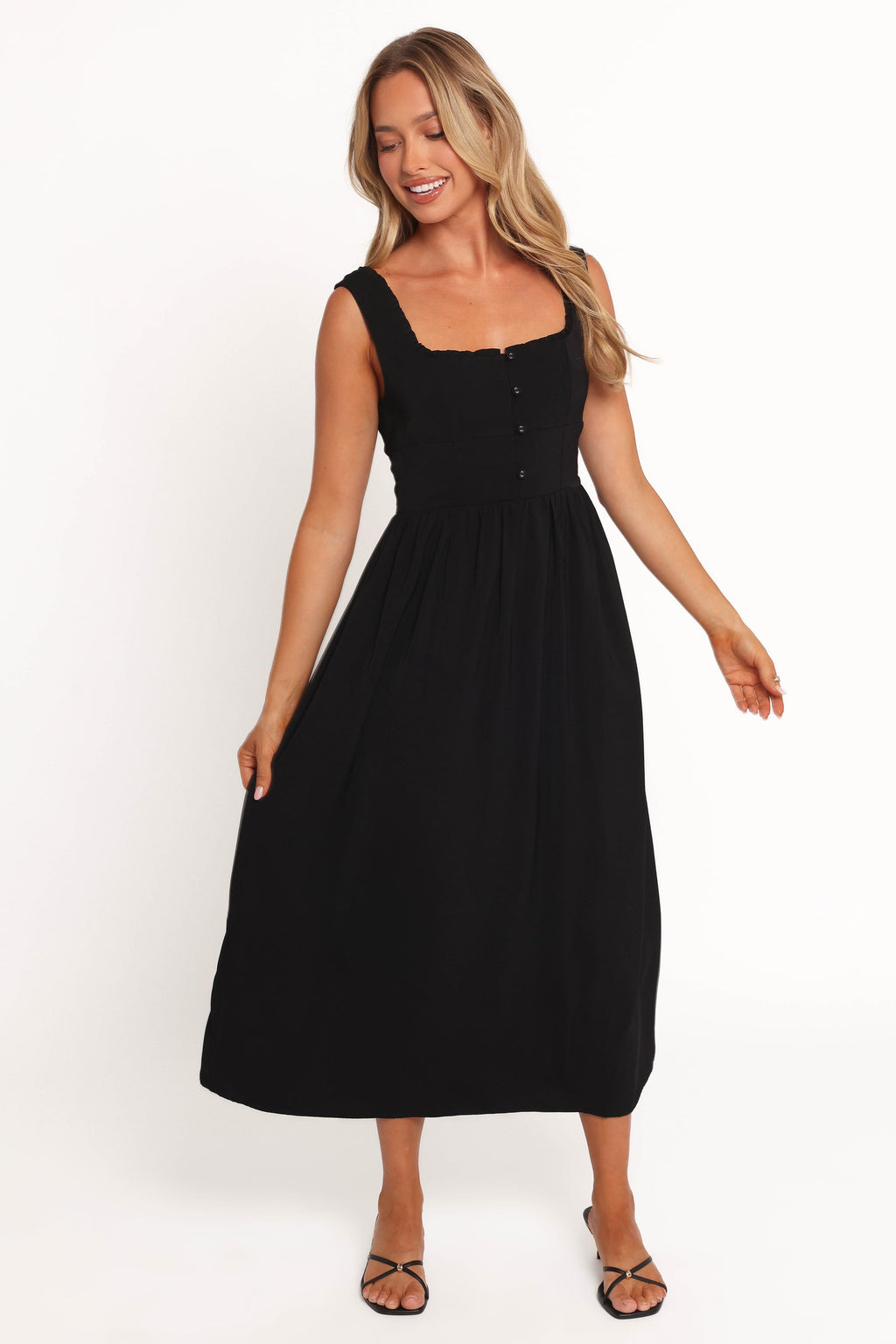 Melrose Midi Dress - Black