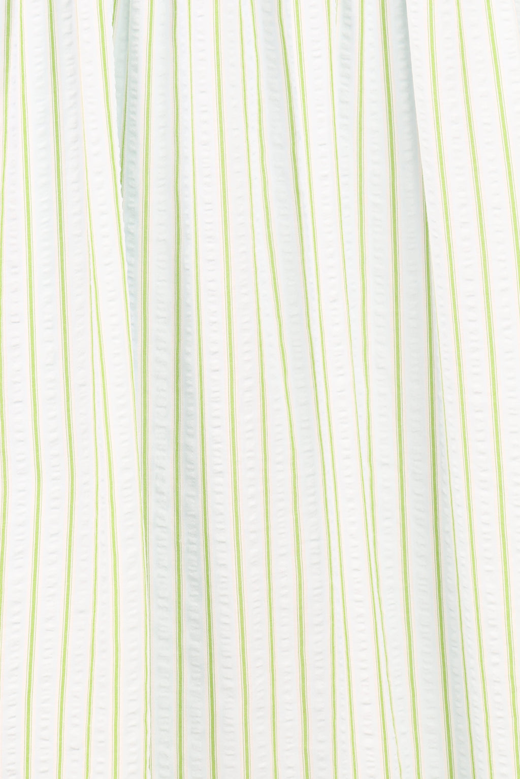 Ronnie Short Sleeve Midi Dress - Green Blue Stripe
