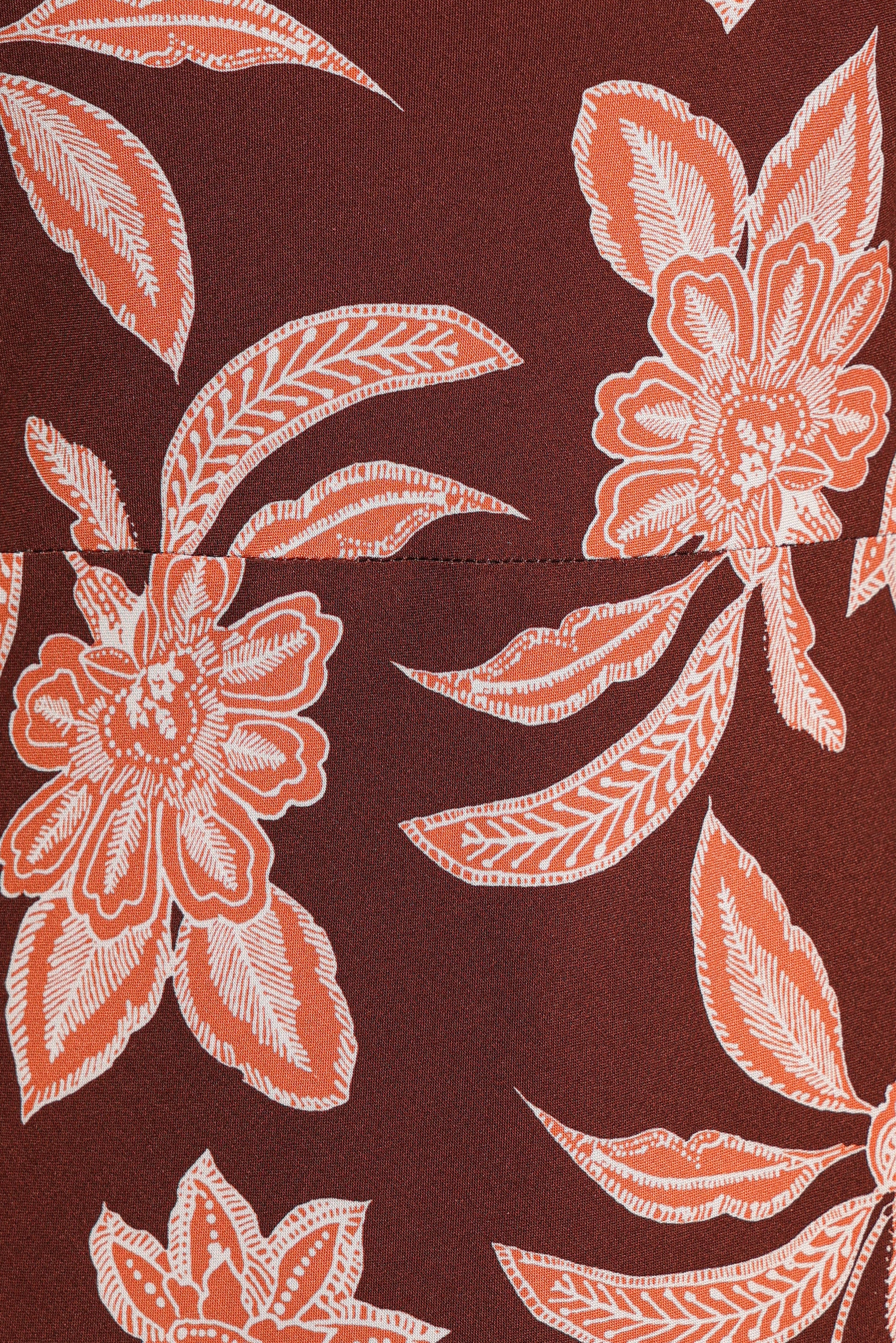 Wheeler Midi Dress - Orange Floral